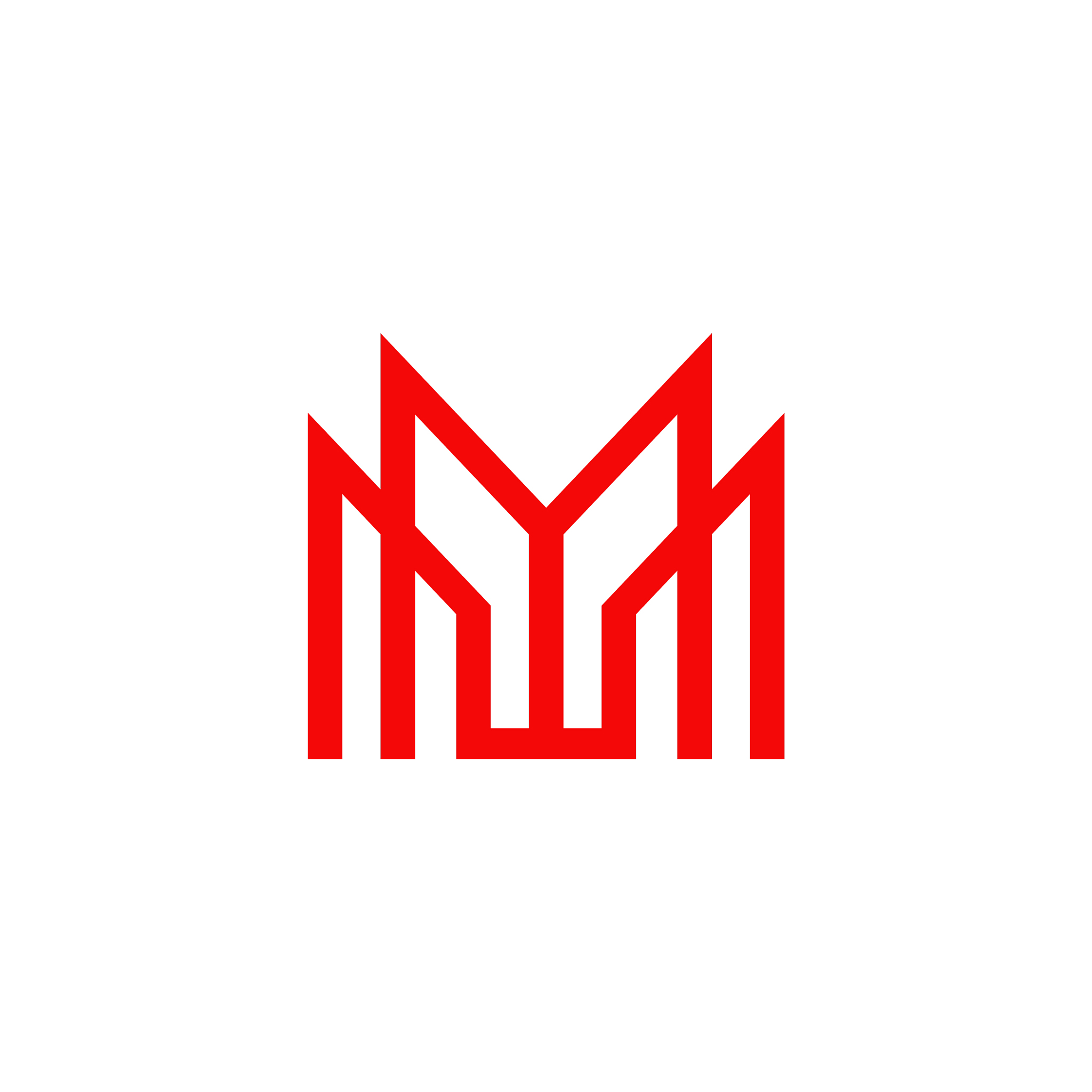 m letter logo design template
