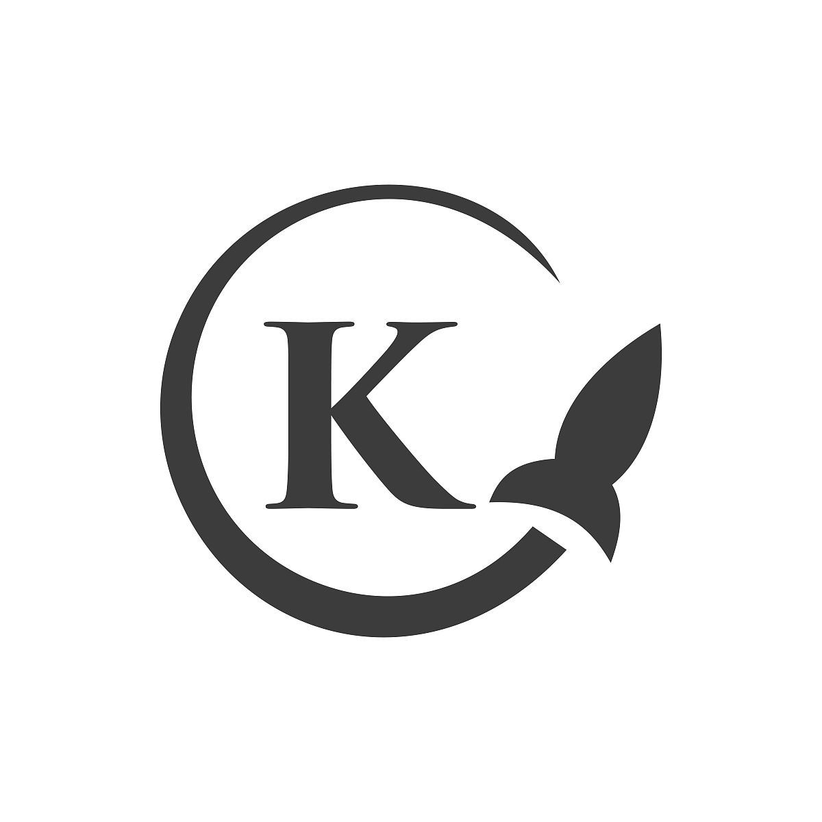 字母k概念上的旅行标志.字母k旅行标志矢量模板