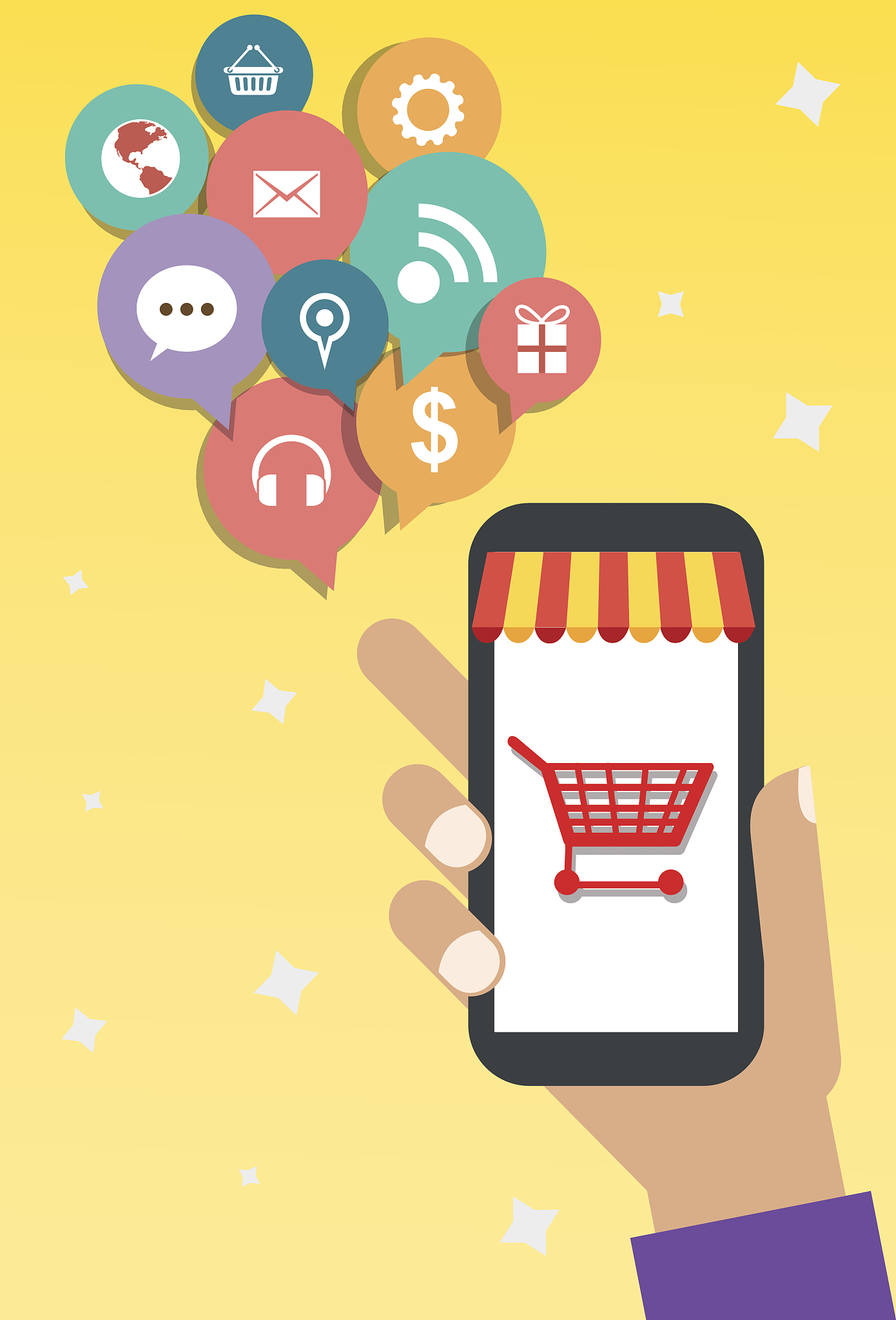 online shopping concept