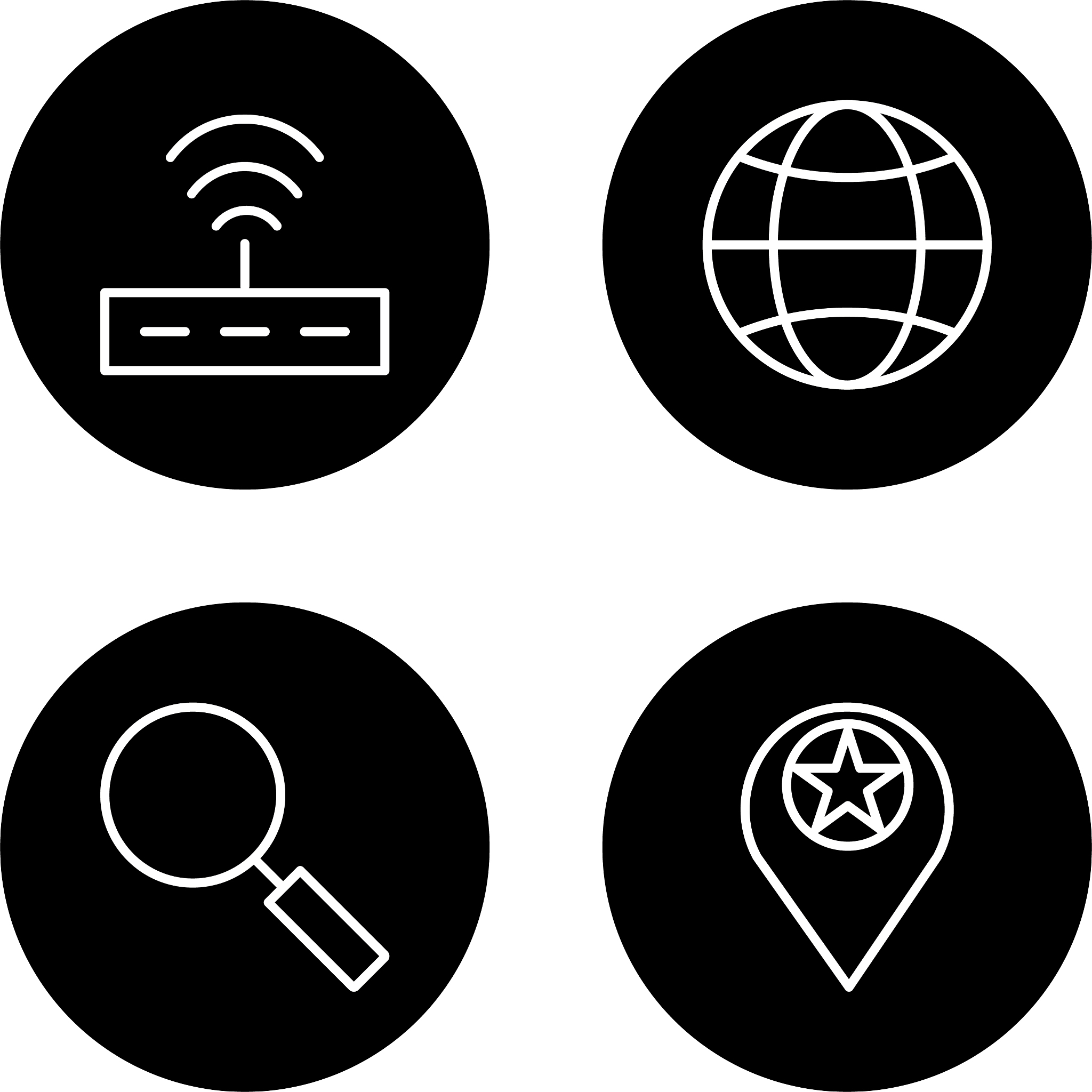 set of seo search engine optimization icons
