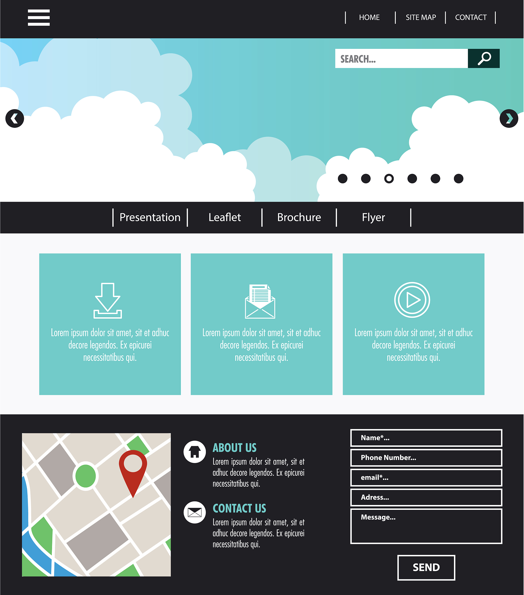 business website template