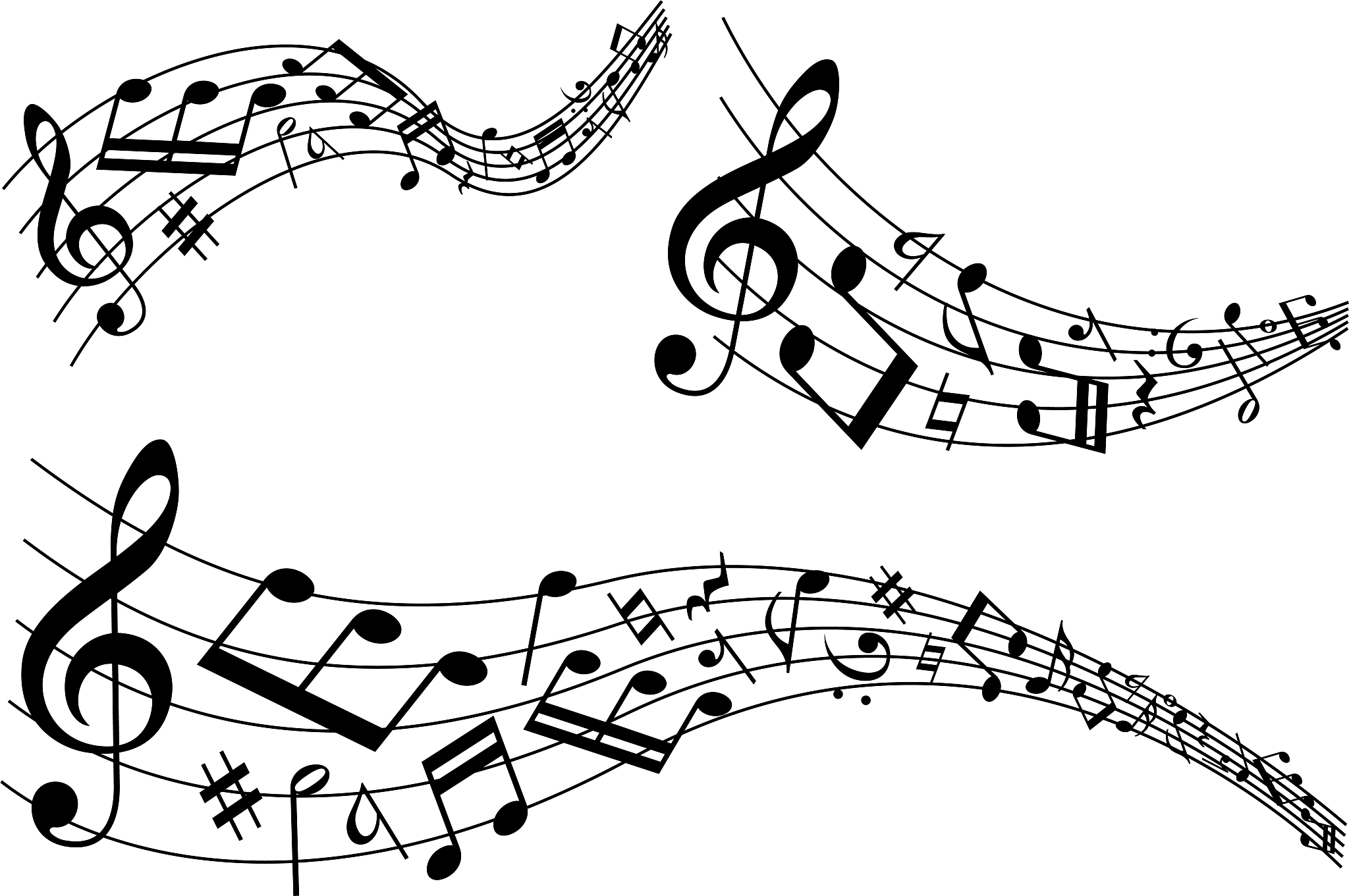 image material collection of musical notes