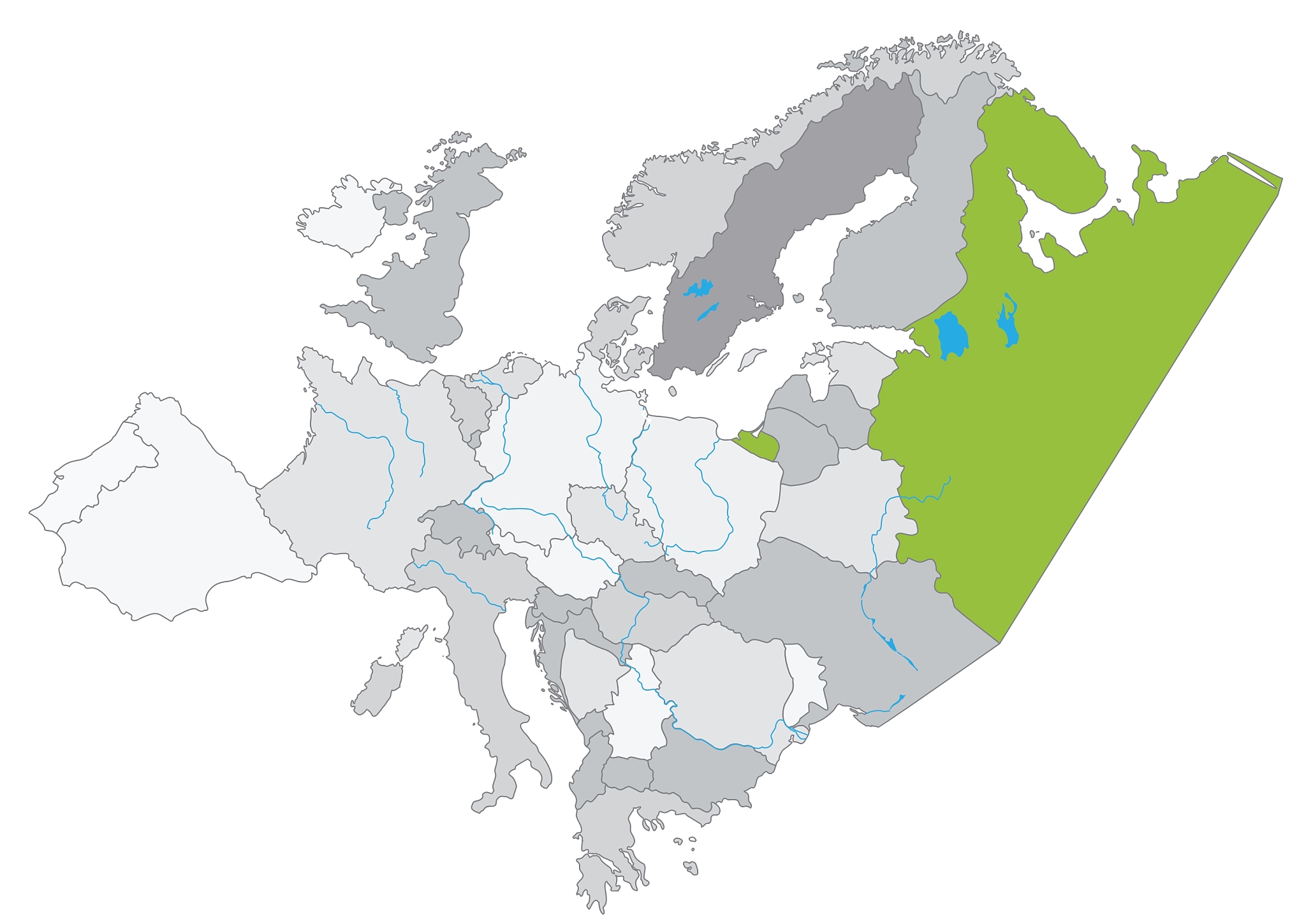 map of the europe