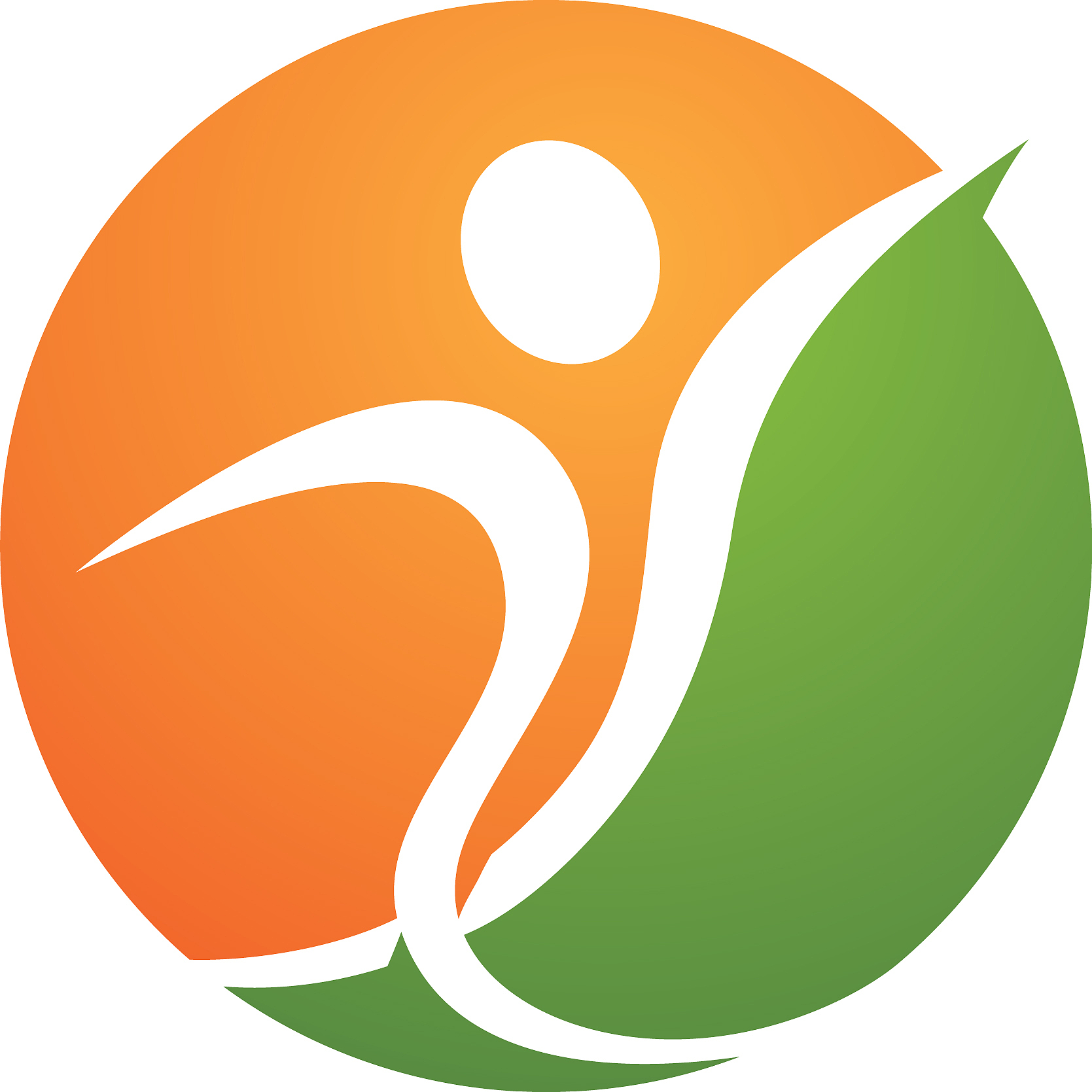 fun people healthy life logo template icon