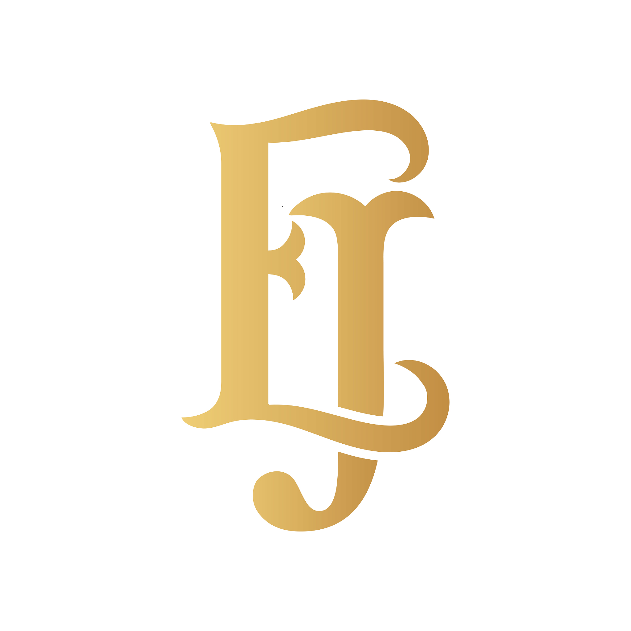 golden ej monogram.