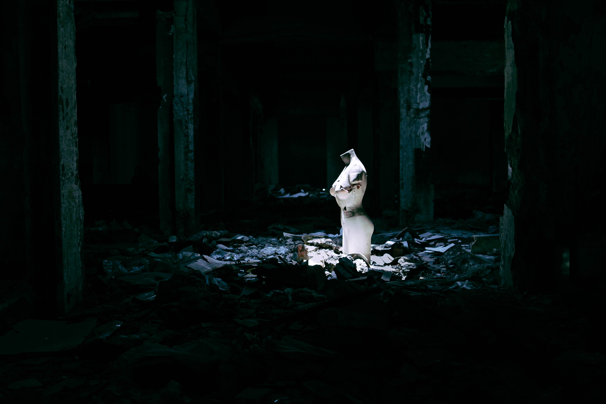 abandoned mannequin