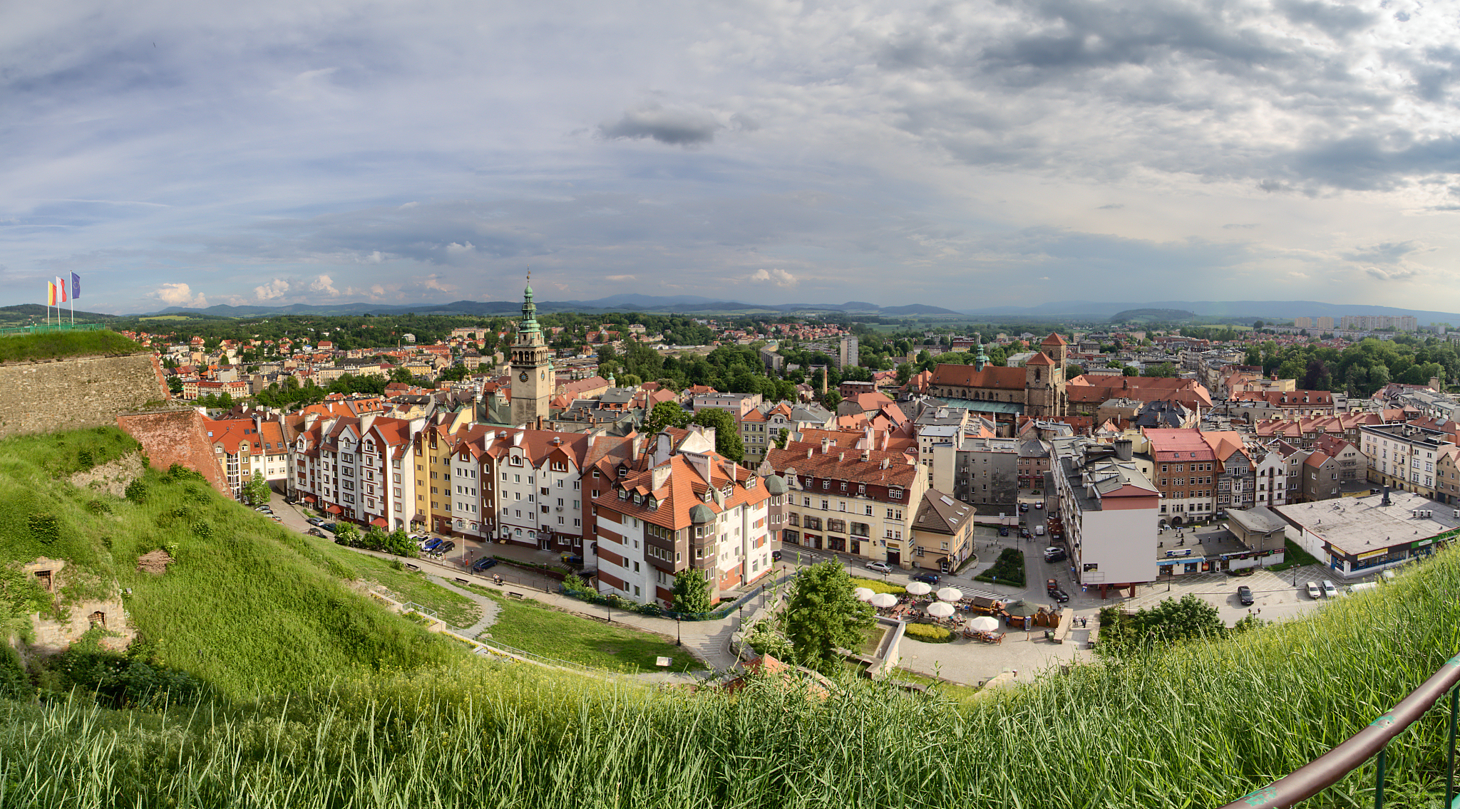 the historical center of klodzko city - poland