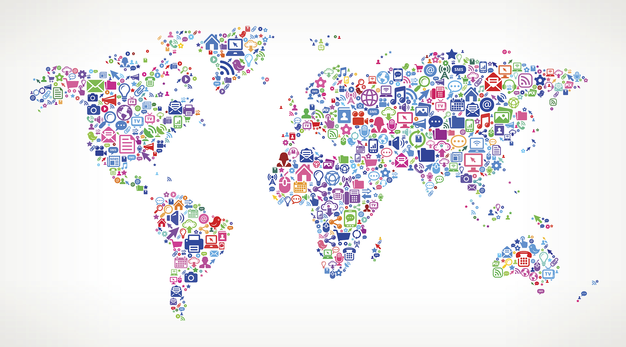 world map modern technology royalty free vector art pattern