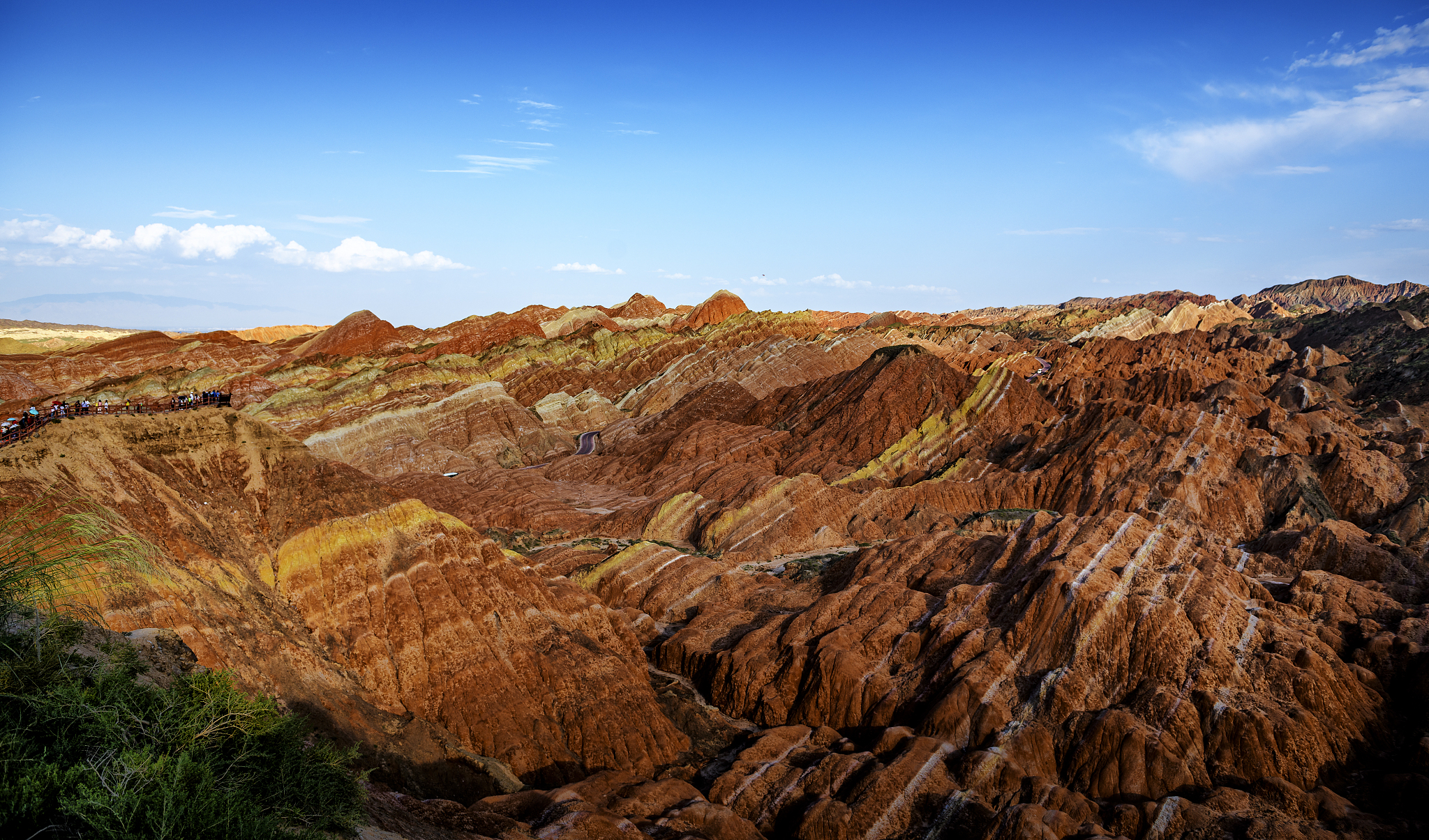 peaceful landscape at the danxia landform