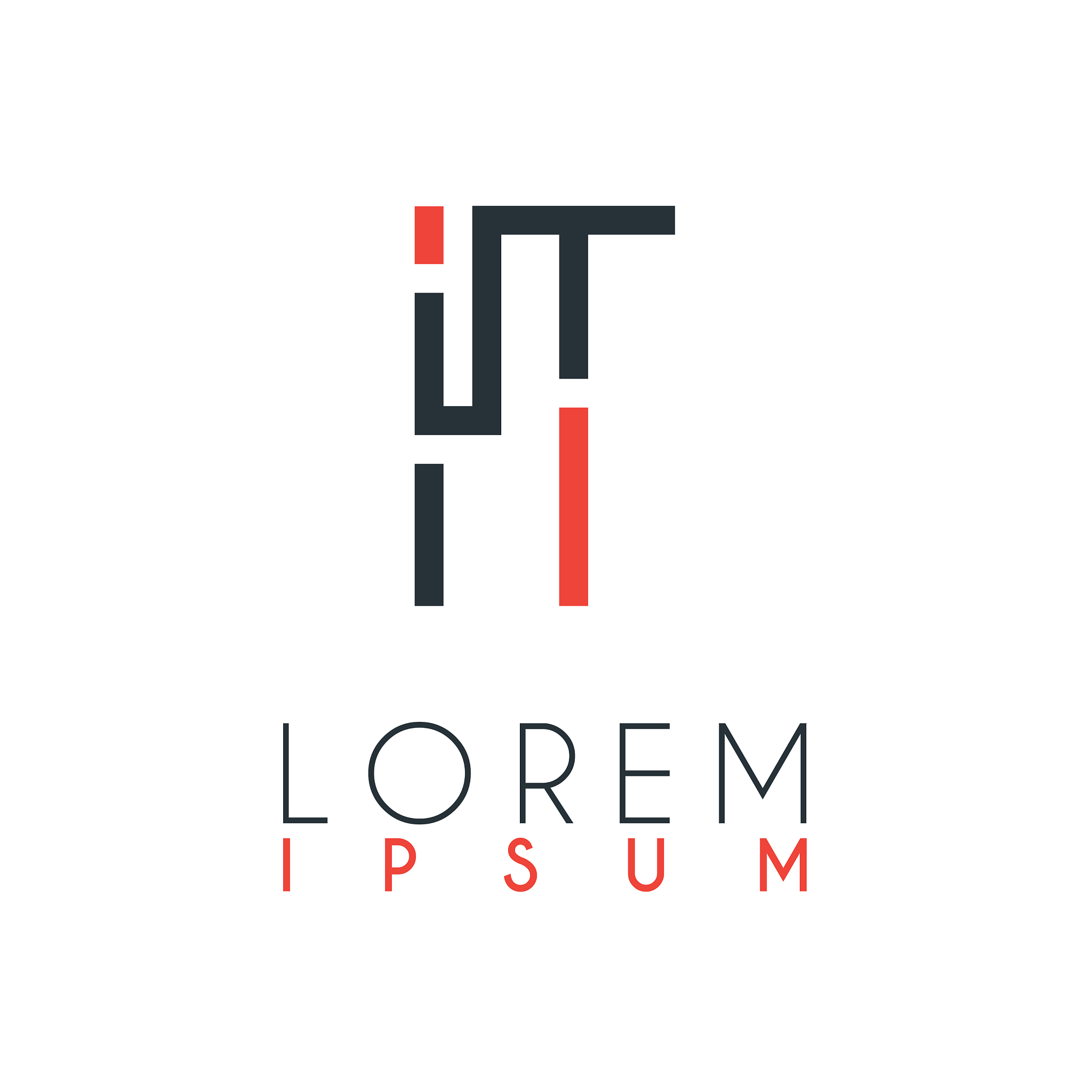 the logo between letter i and letter t or it