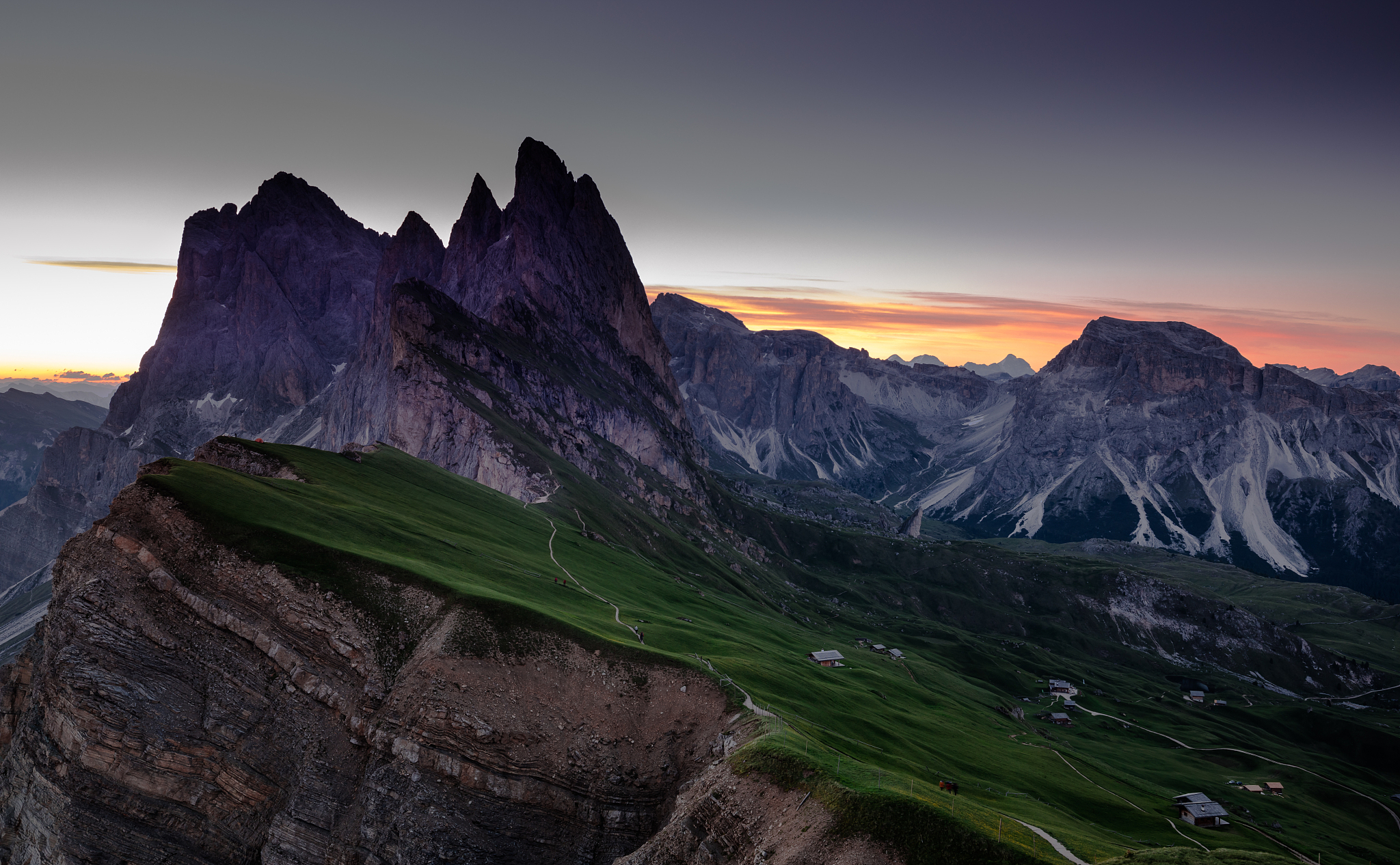 seceda before sunrise