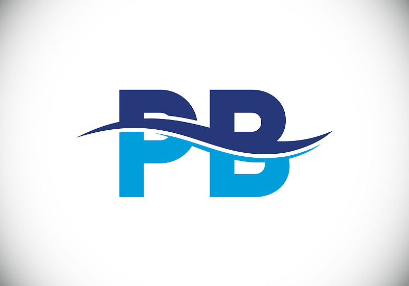 p b initial letter logo design graphic alphabet