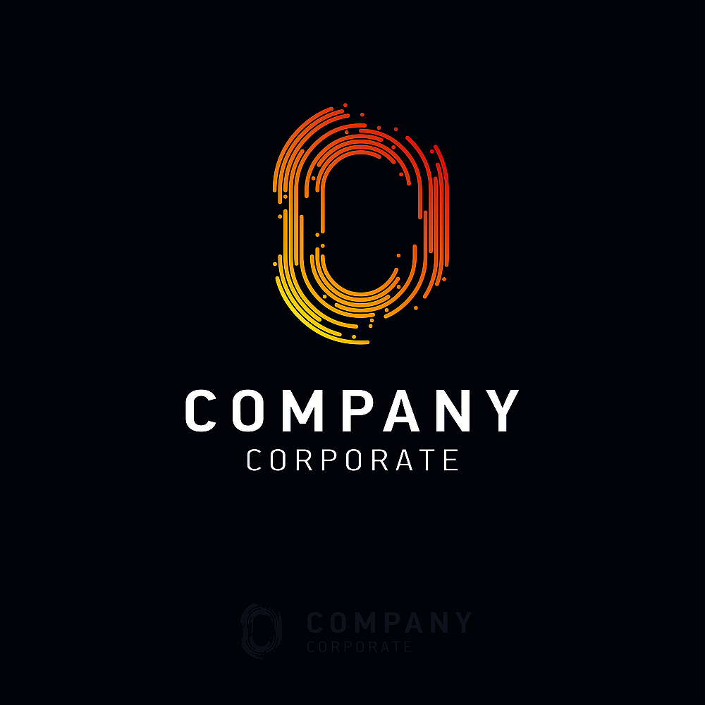 0 company logo design vector