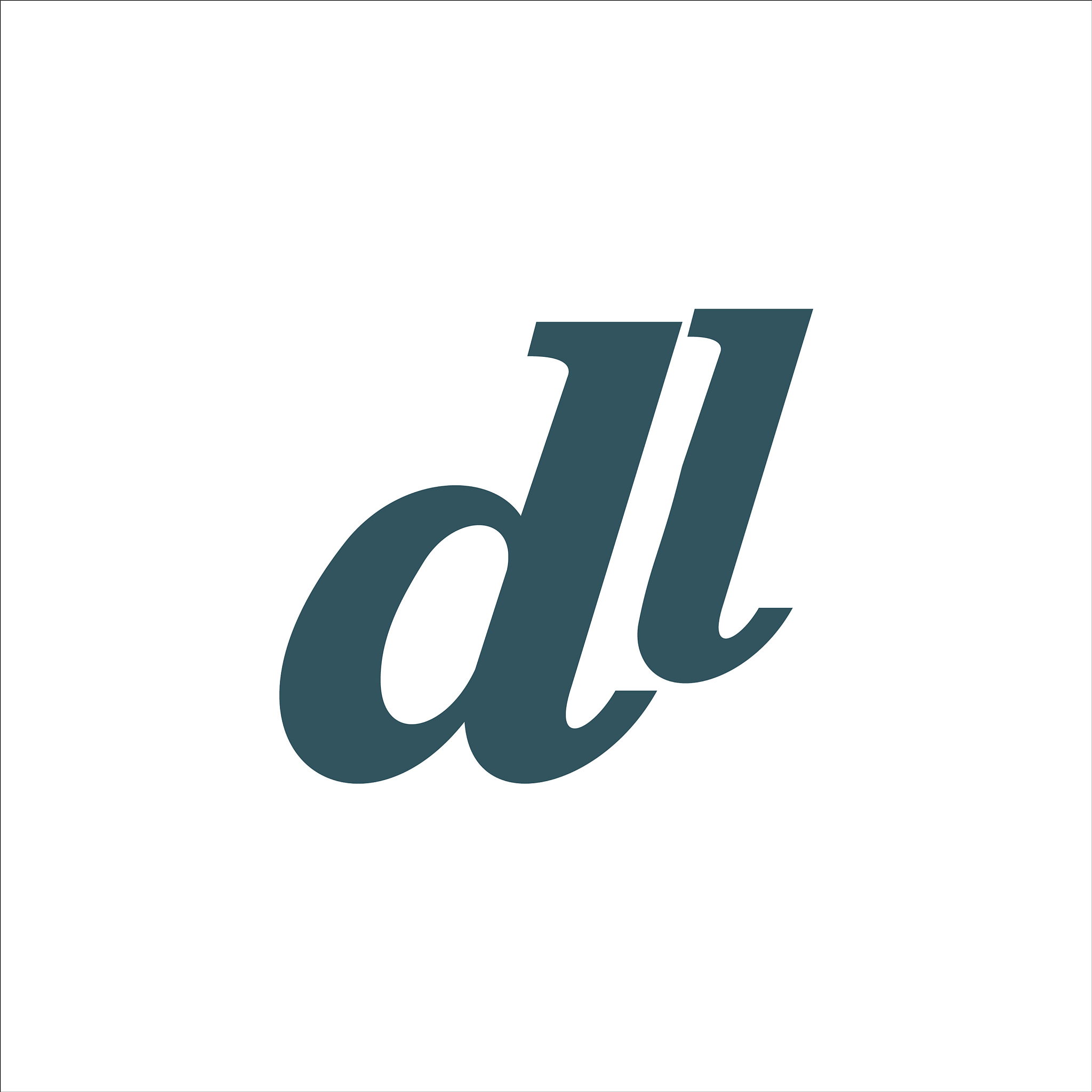 initial letter dl logo template design