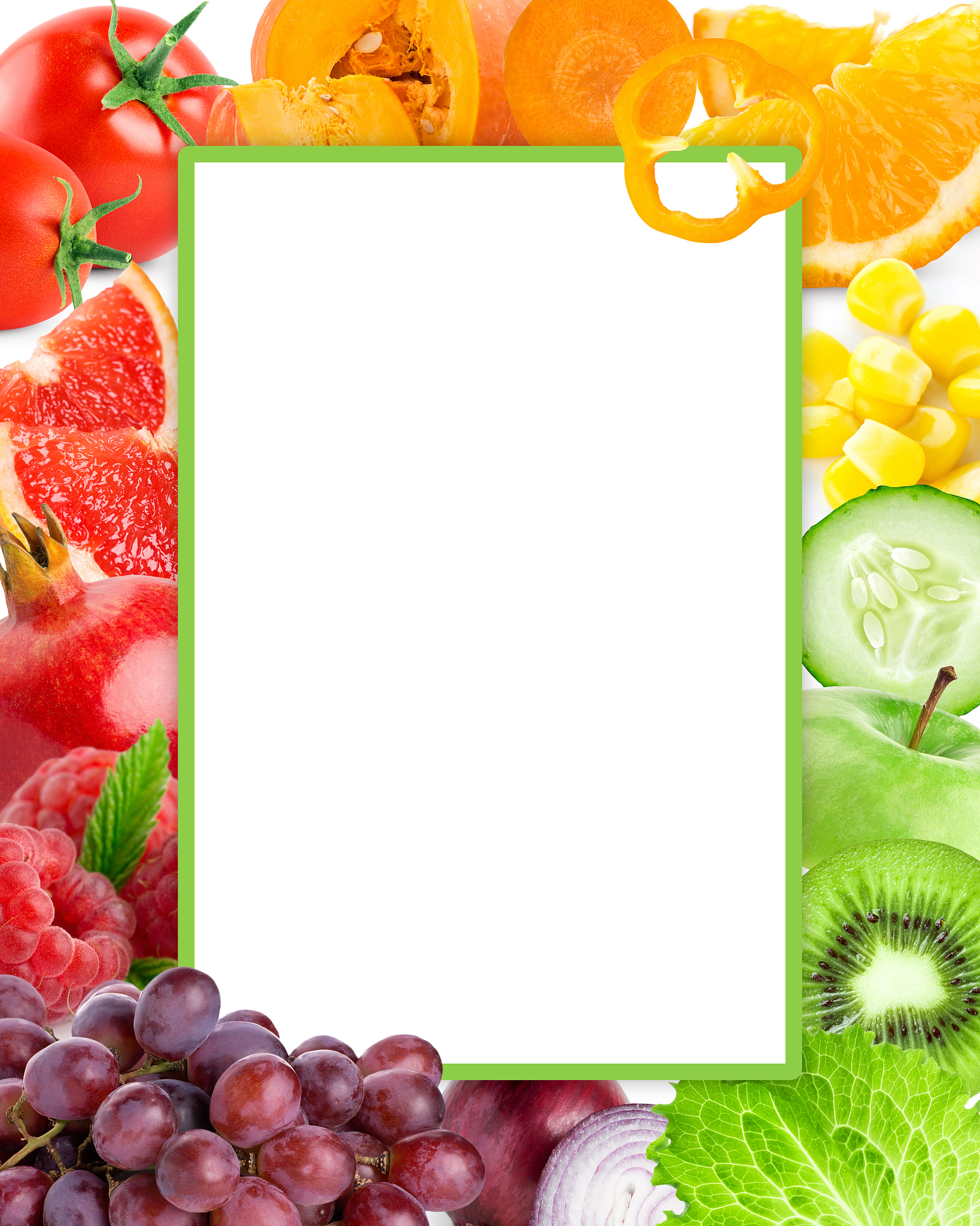 fresh color fruits and vegetables