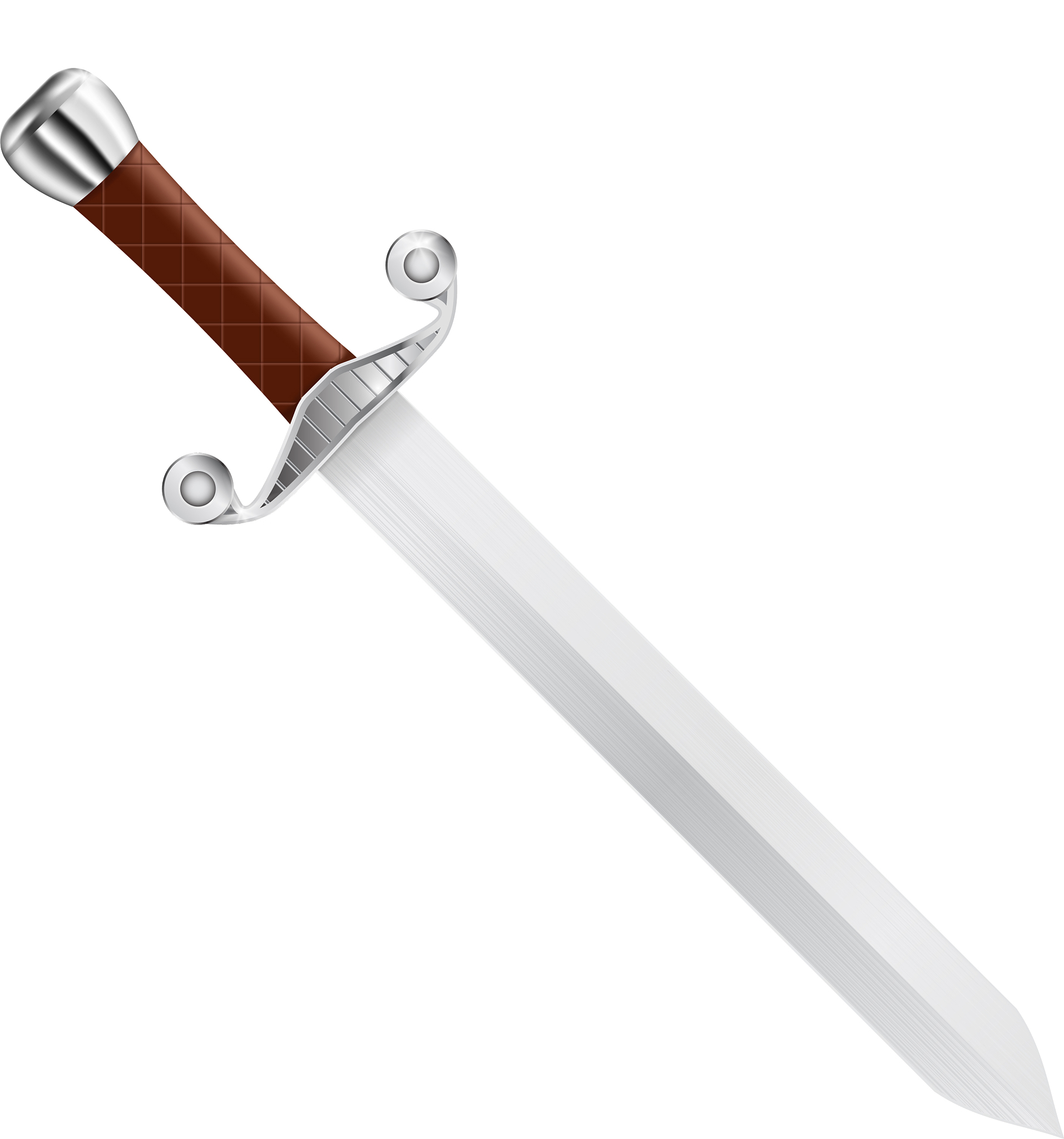 sword with silver blade