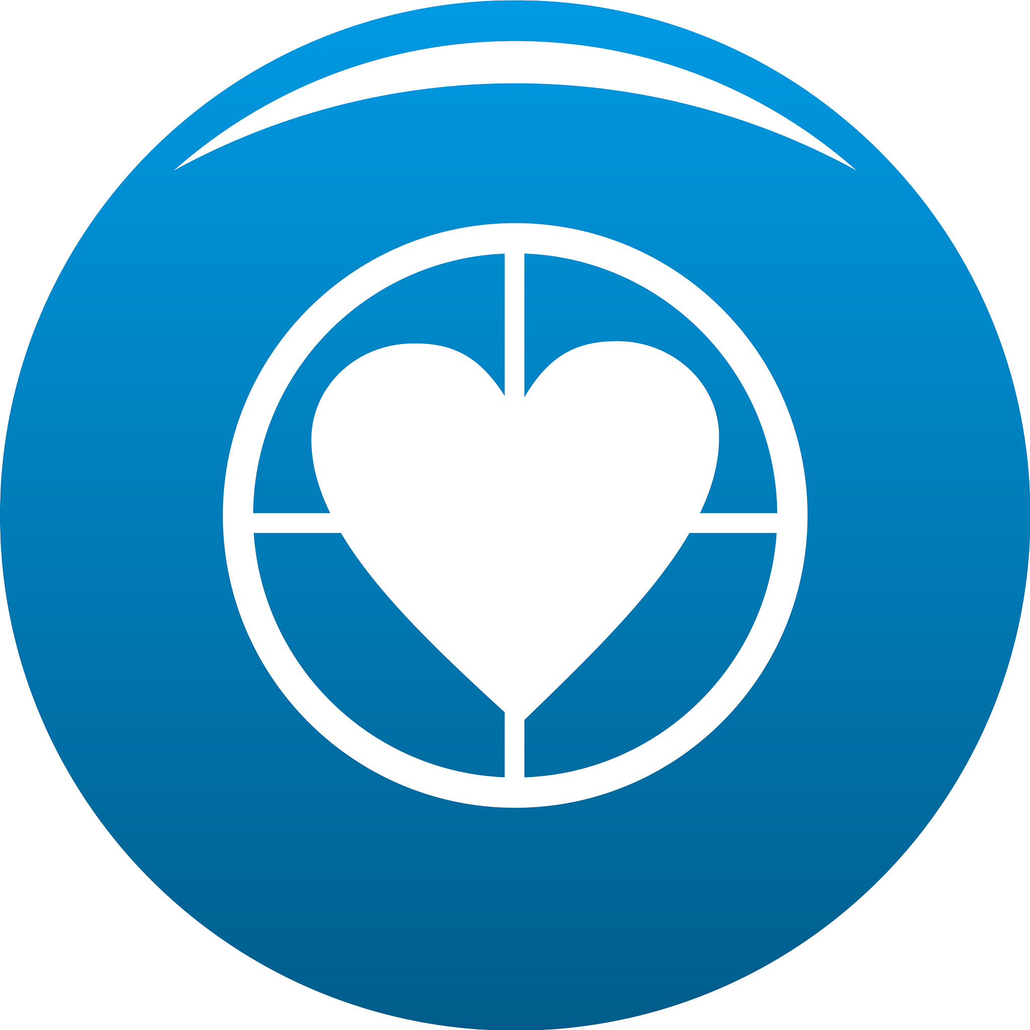 gunpoint heart icon blue
