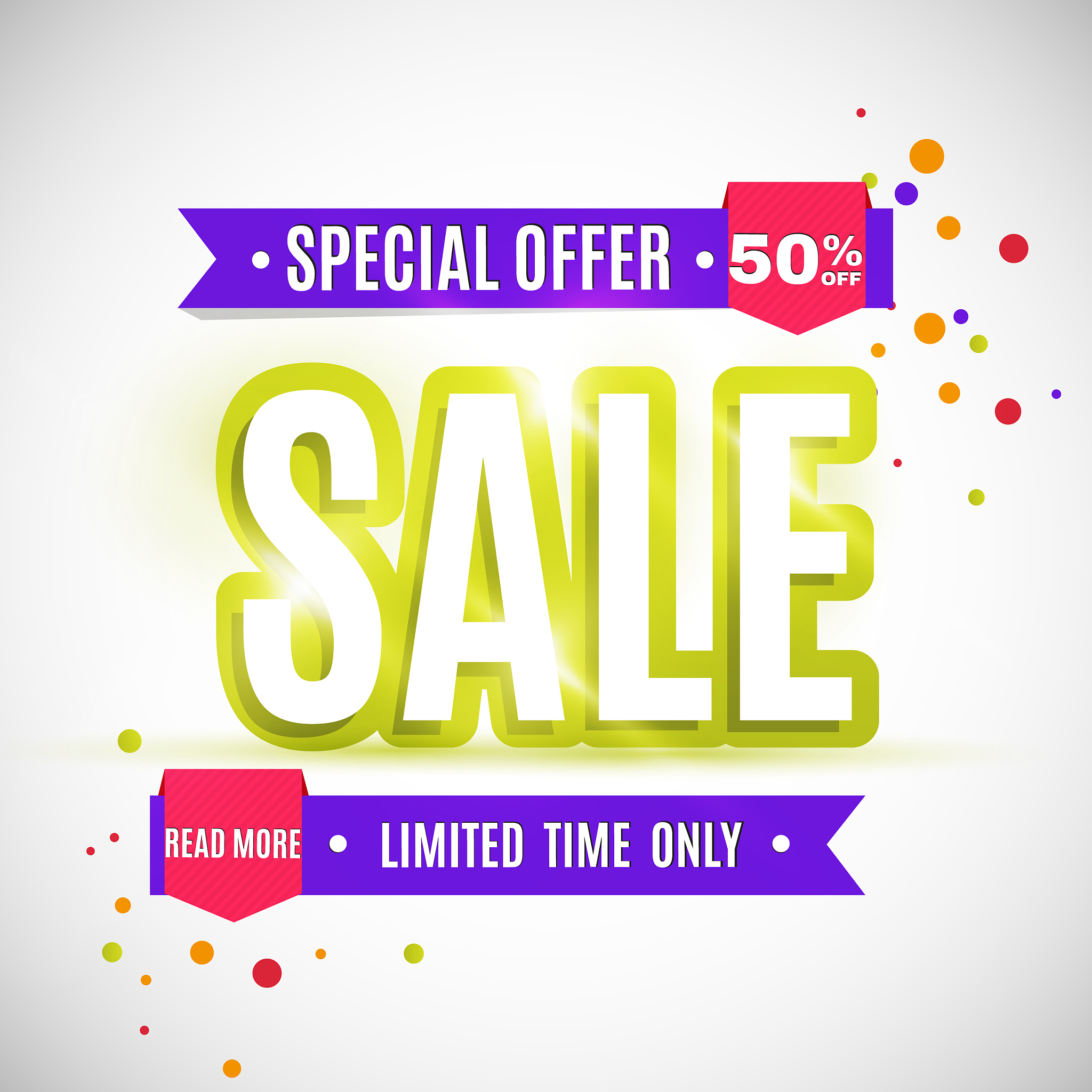 incredible wow sale banner design template big