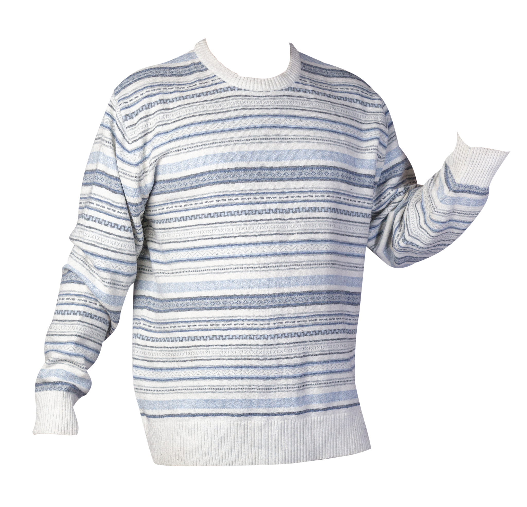 knitted sweater with a zipper isolated on a white background. me