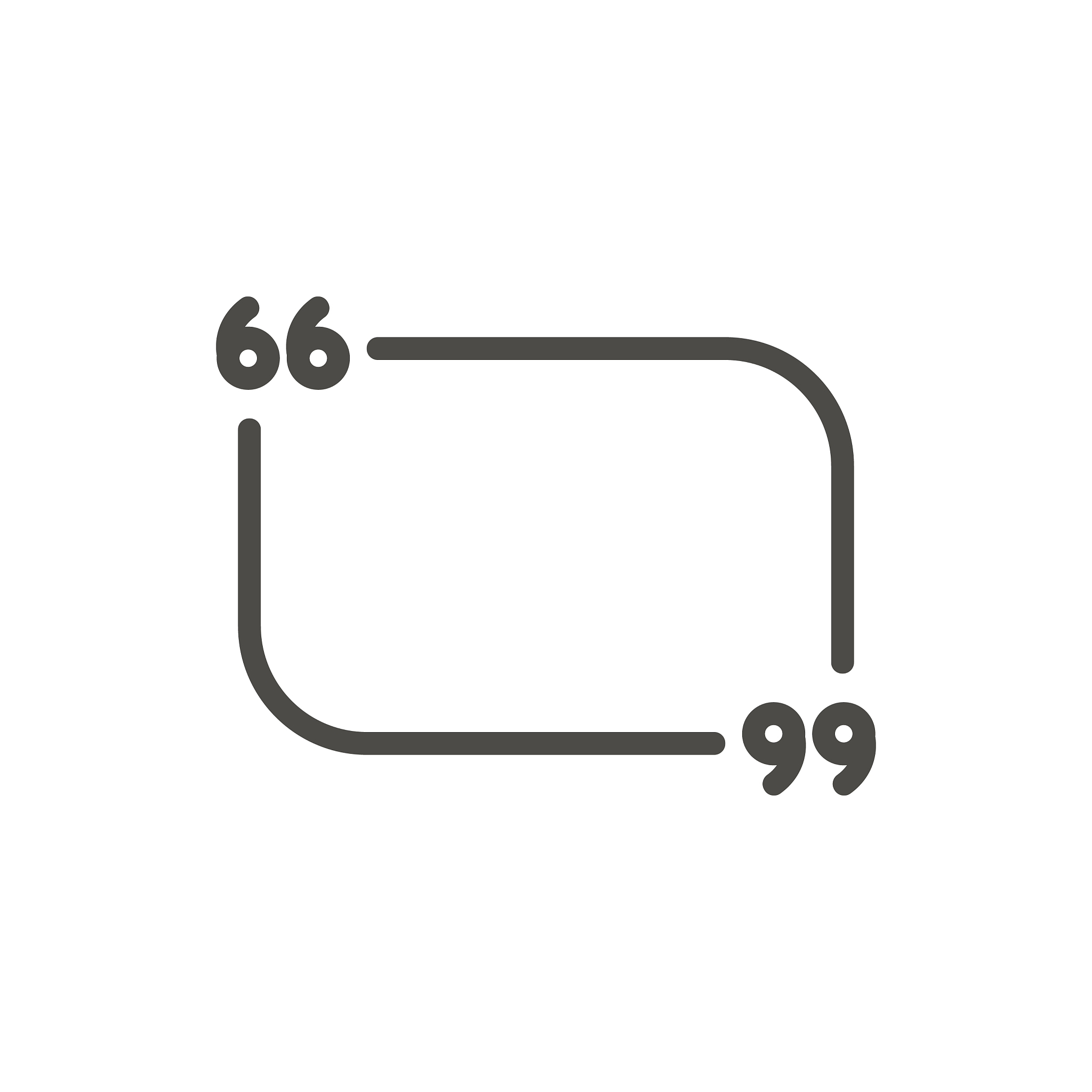 quote icon line quotation symbol