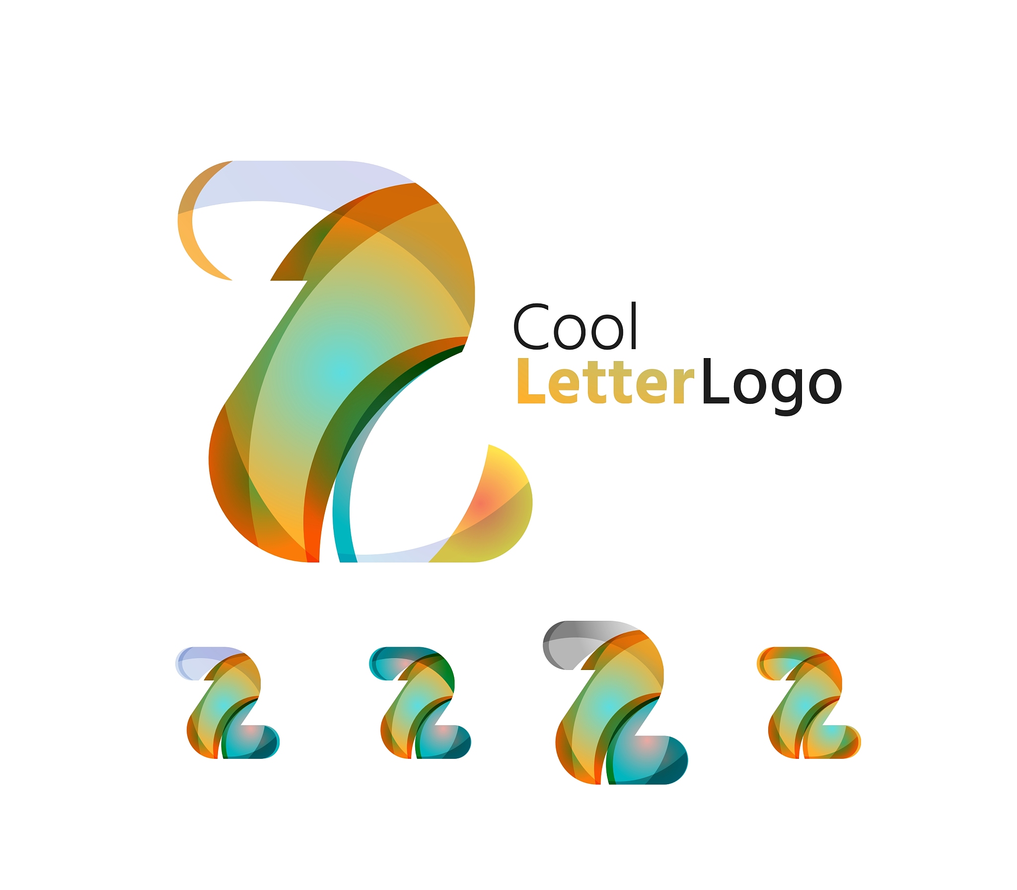 set of abstract z letter company logos business