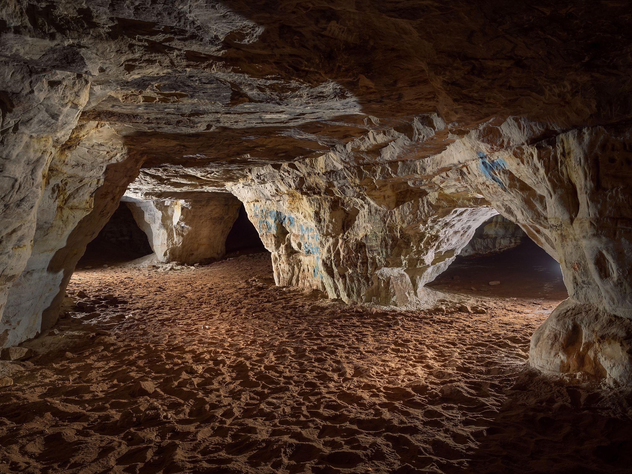 old sandstone mine