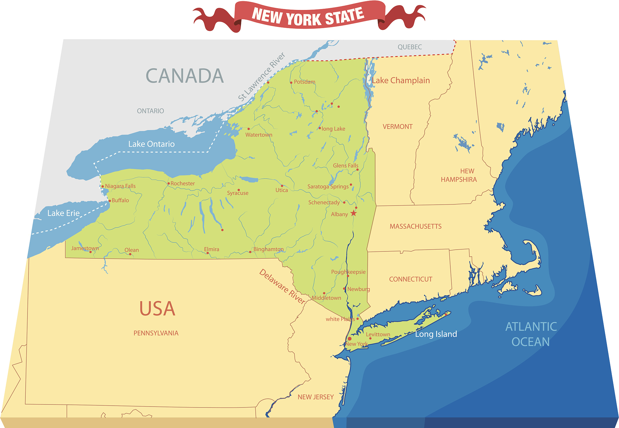 new york state map