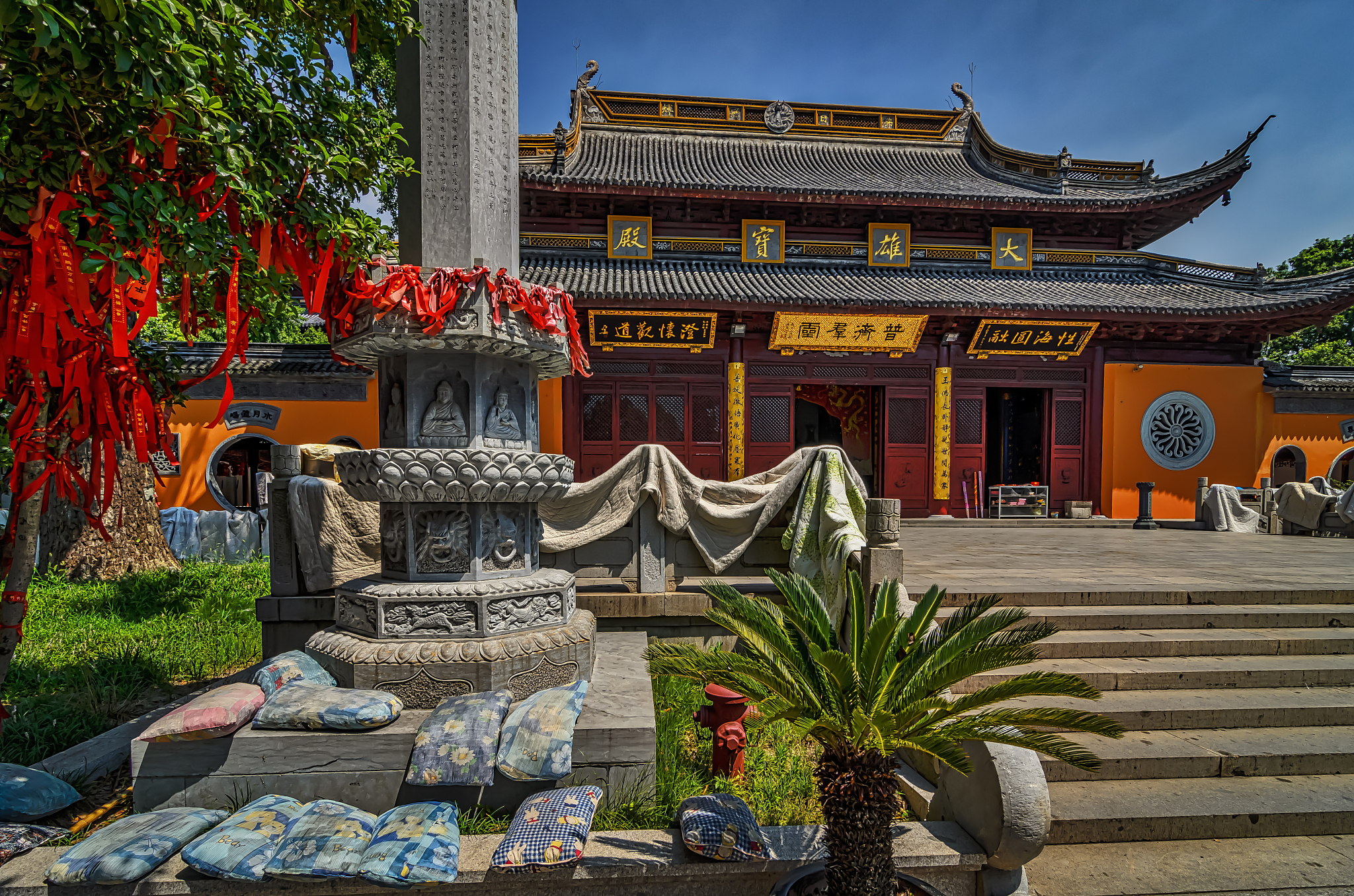 laundry day at the temple