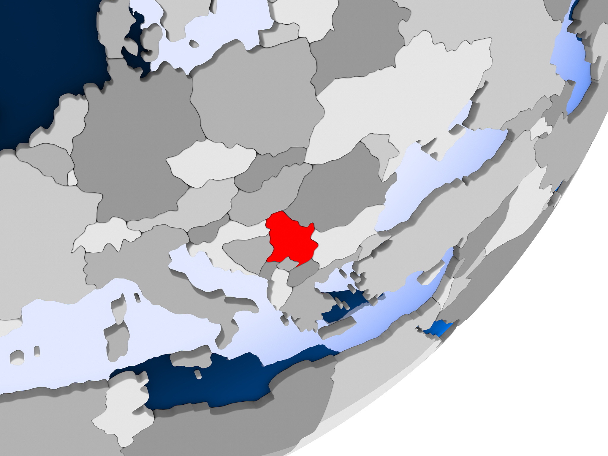 map of serbia