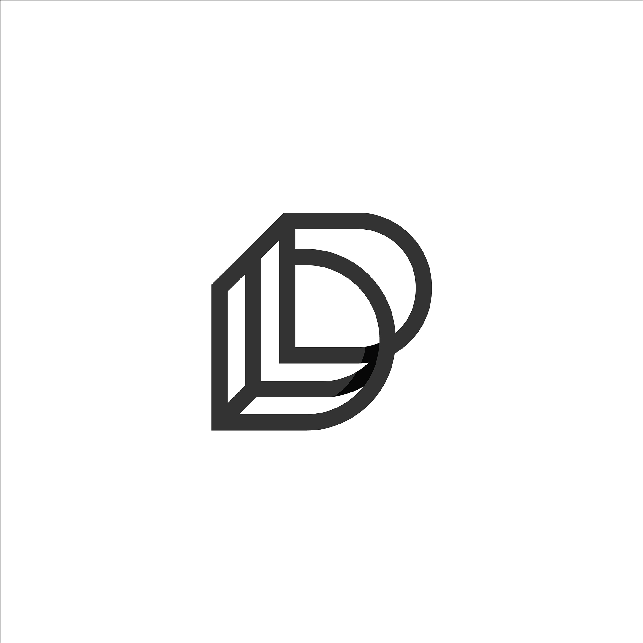 initial letter dl logo template design
