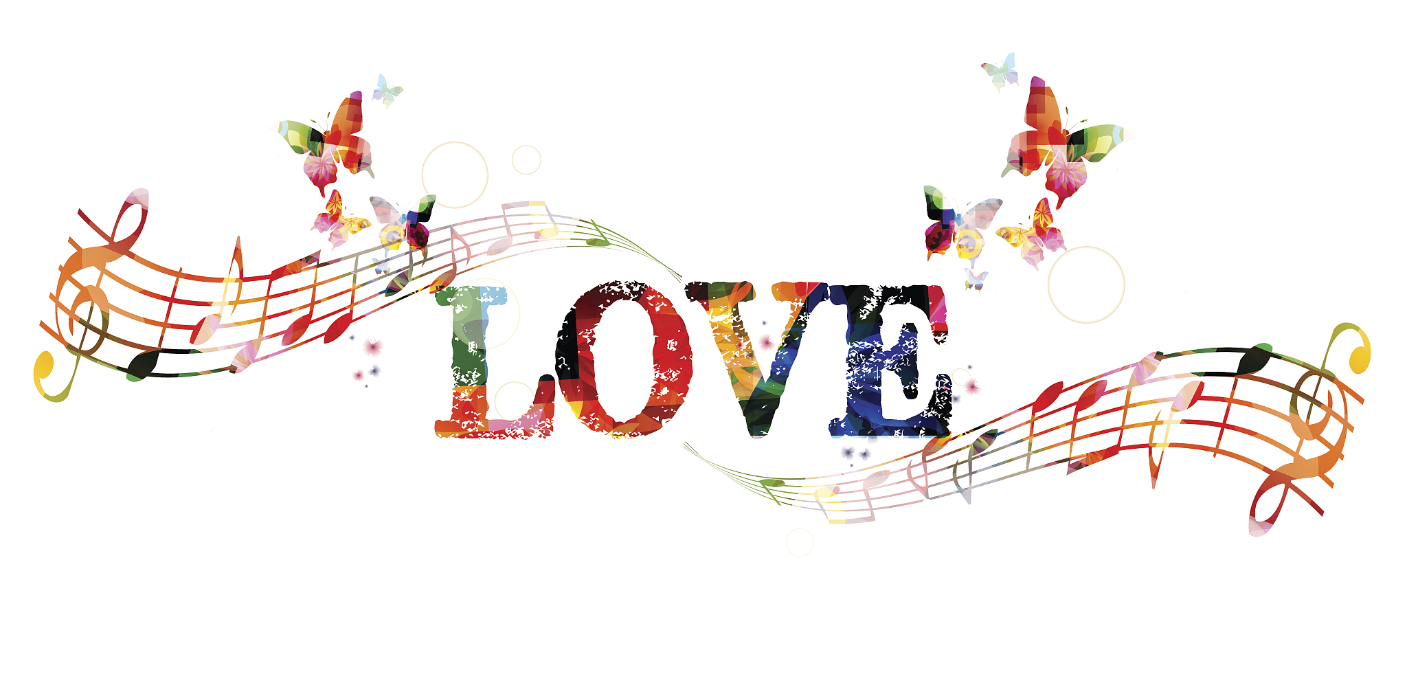 colorful love background