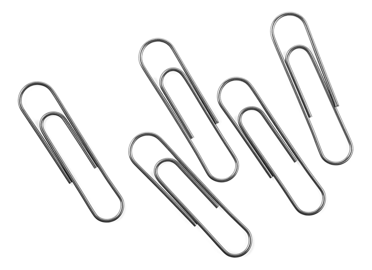 两种回形针的长相比较：传统弯曲 vs 平直