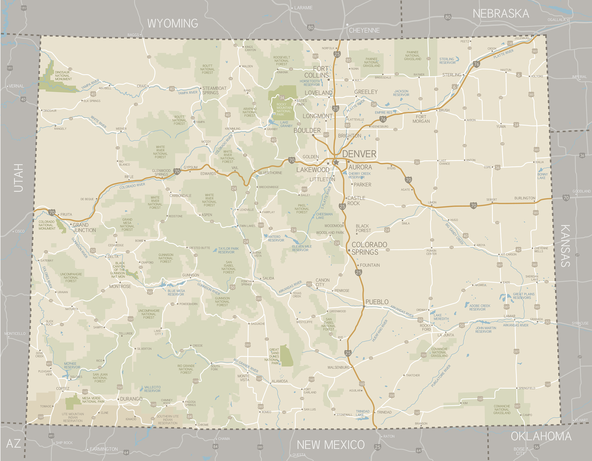 colorado map