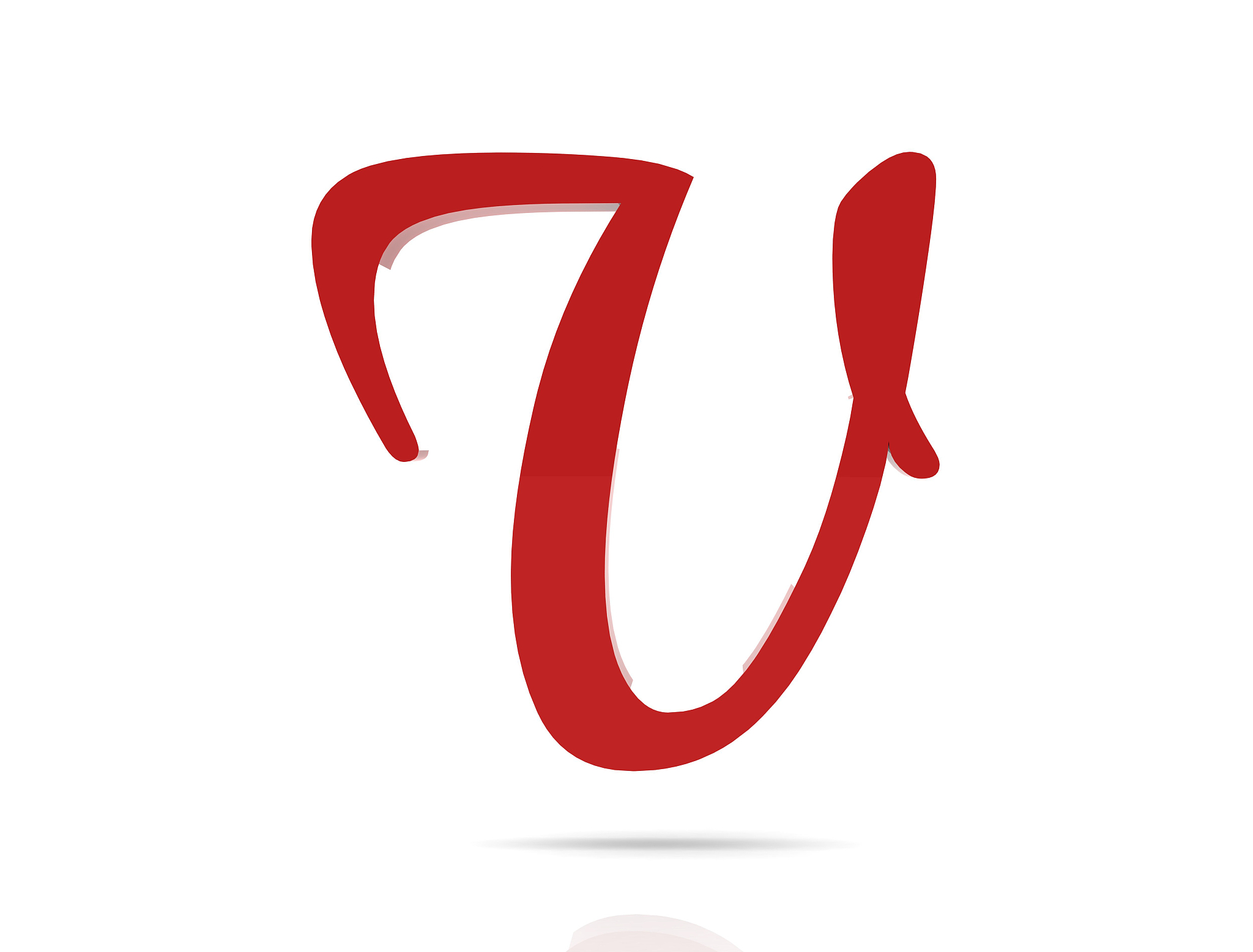 3d shiny red letter collection - v