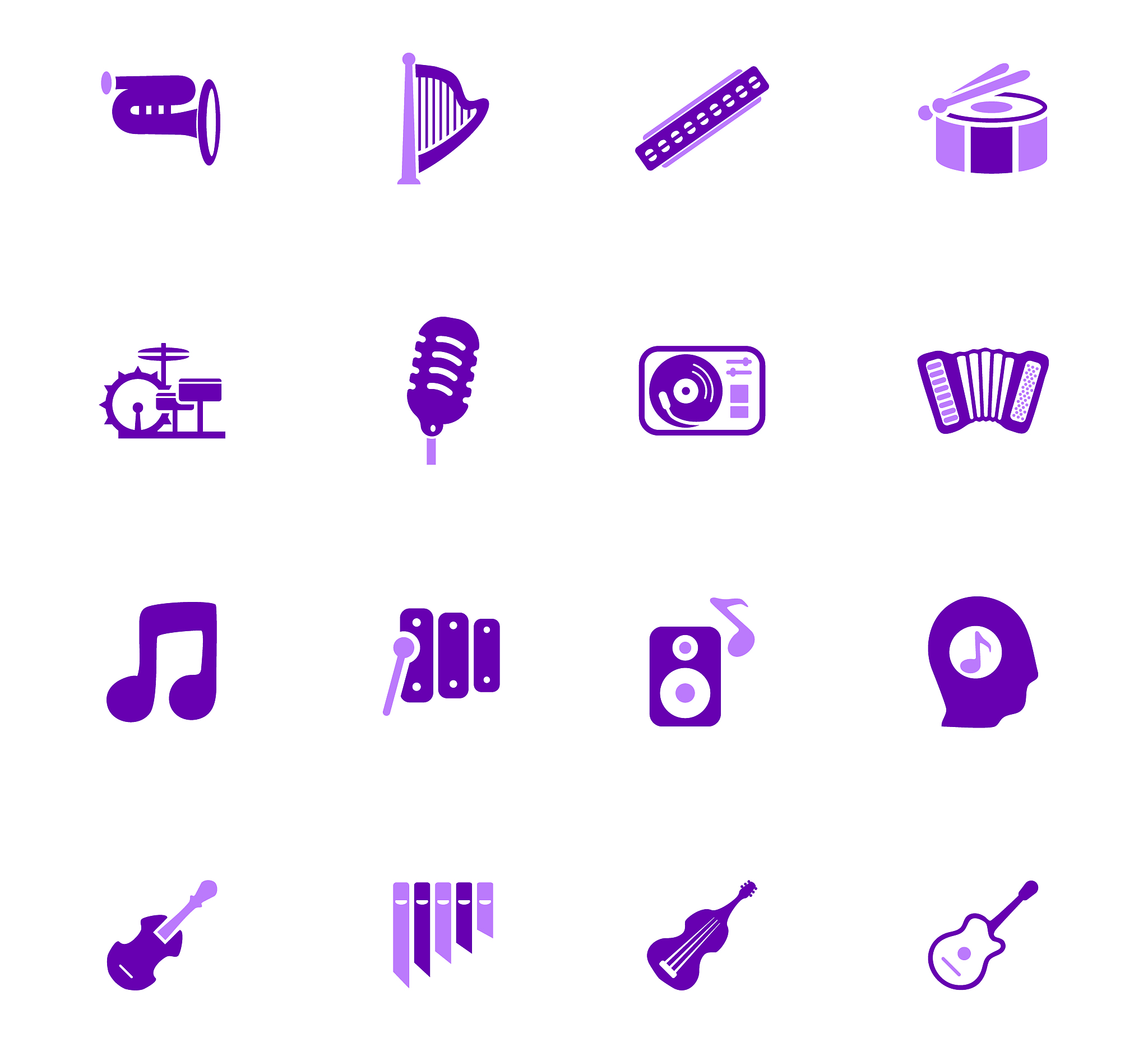 music icons set