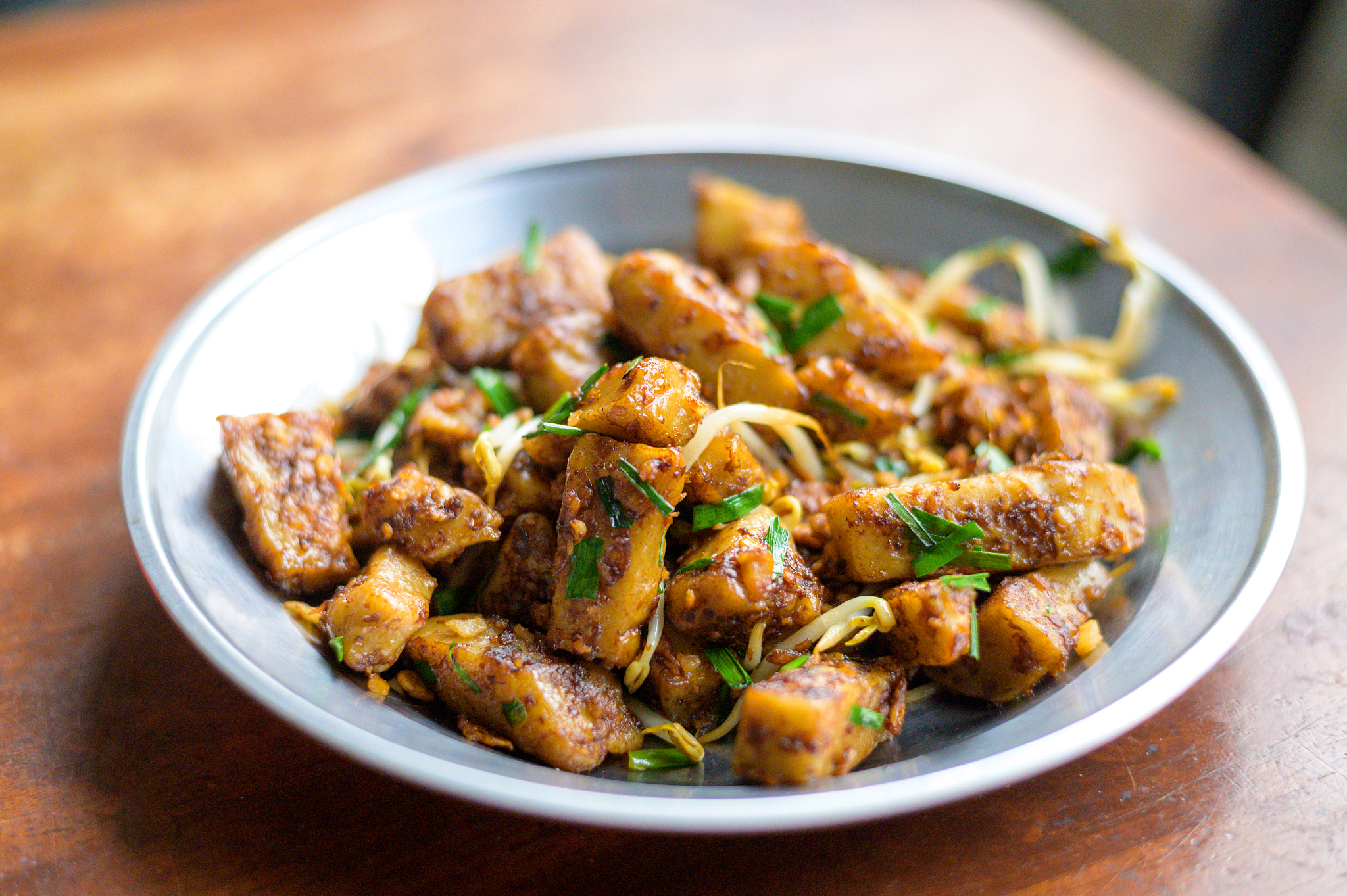 fried carrot cake - malaysia chinese food