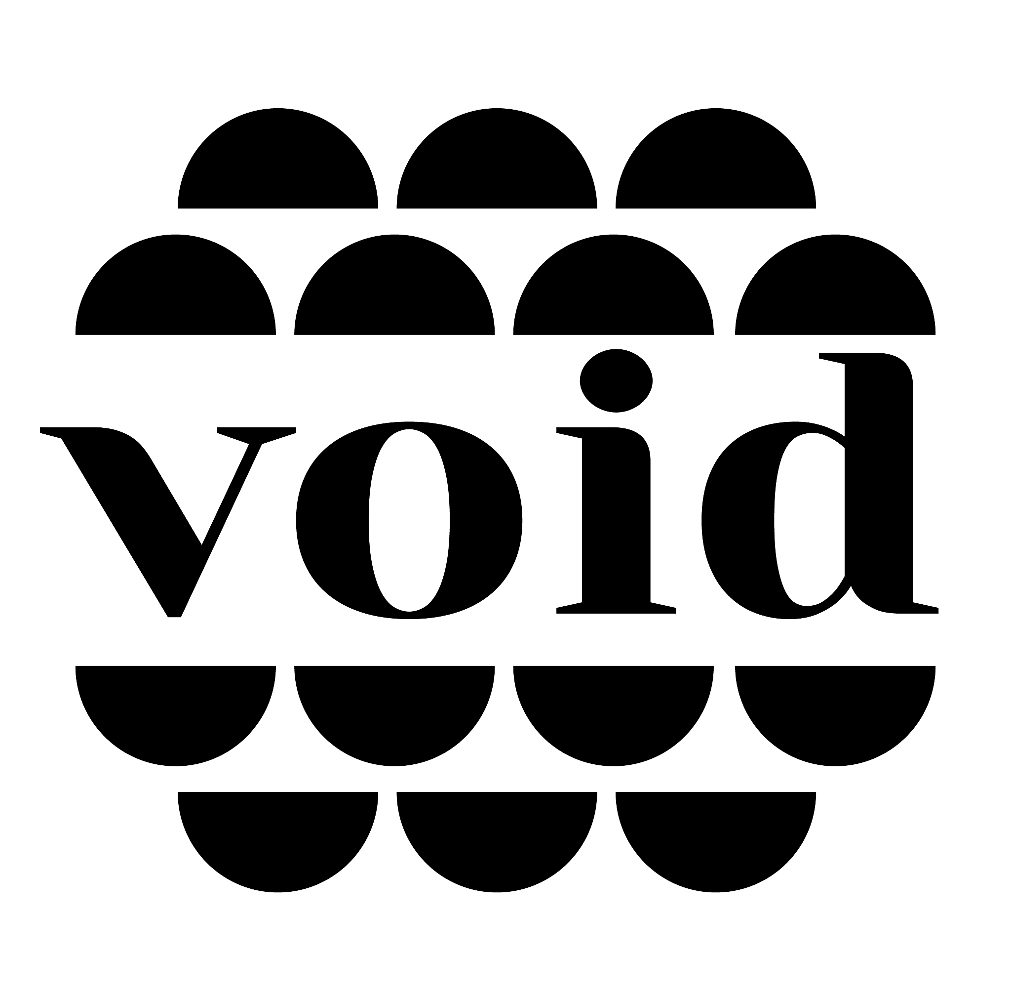 void stamp on white background