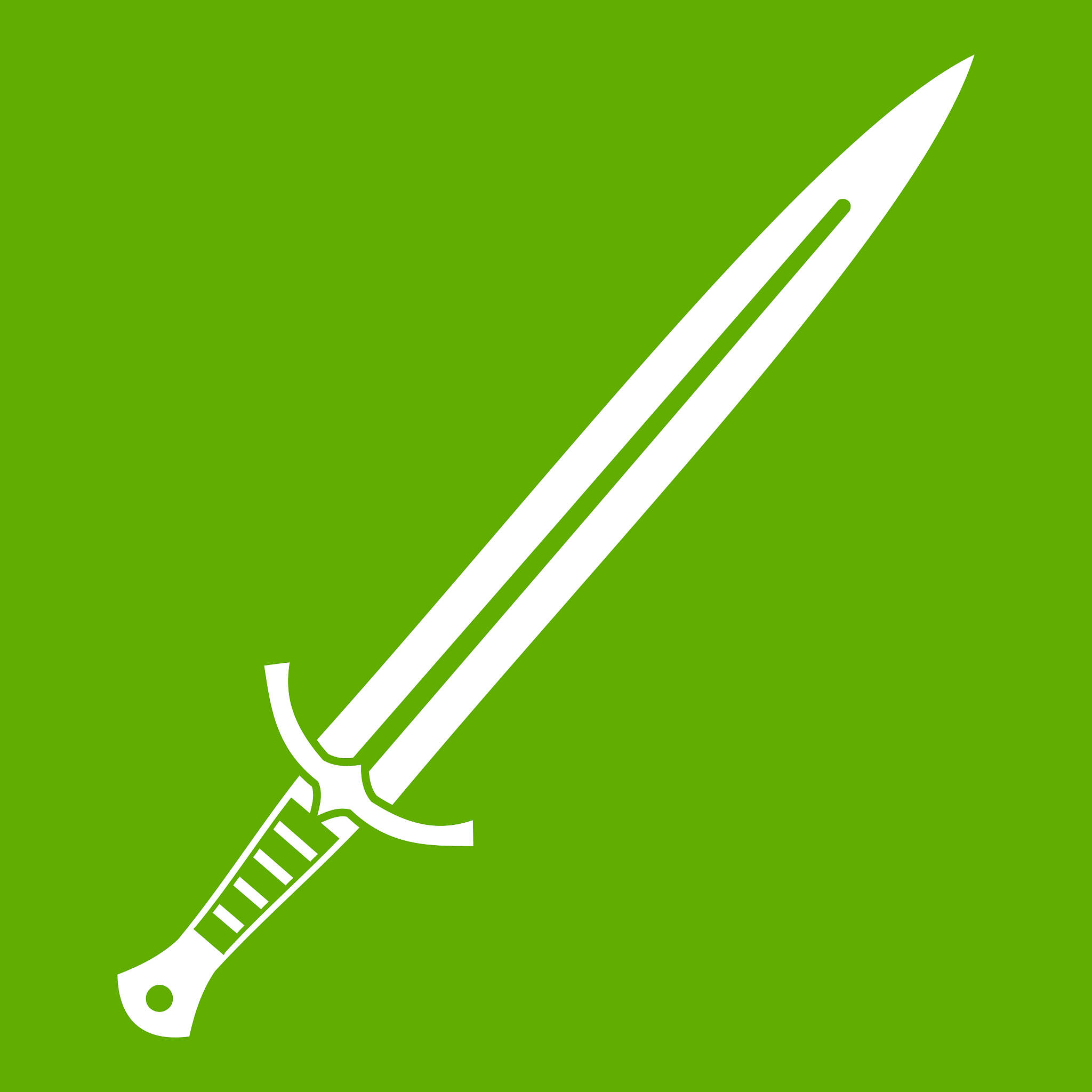 long sword icon green