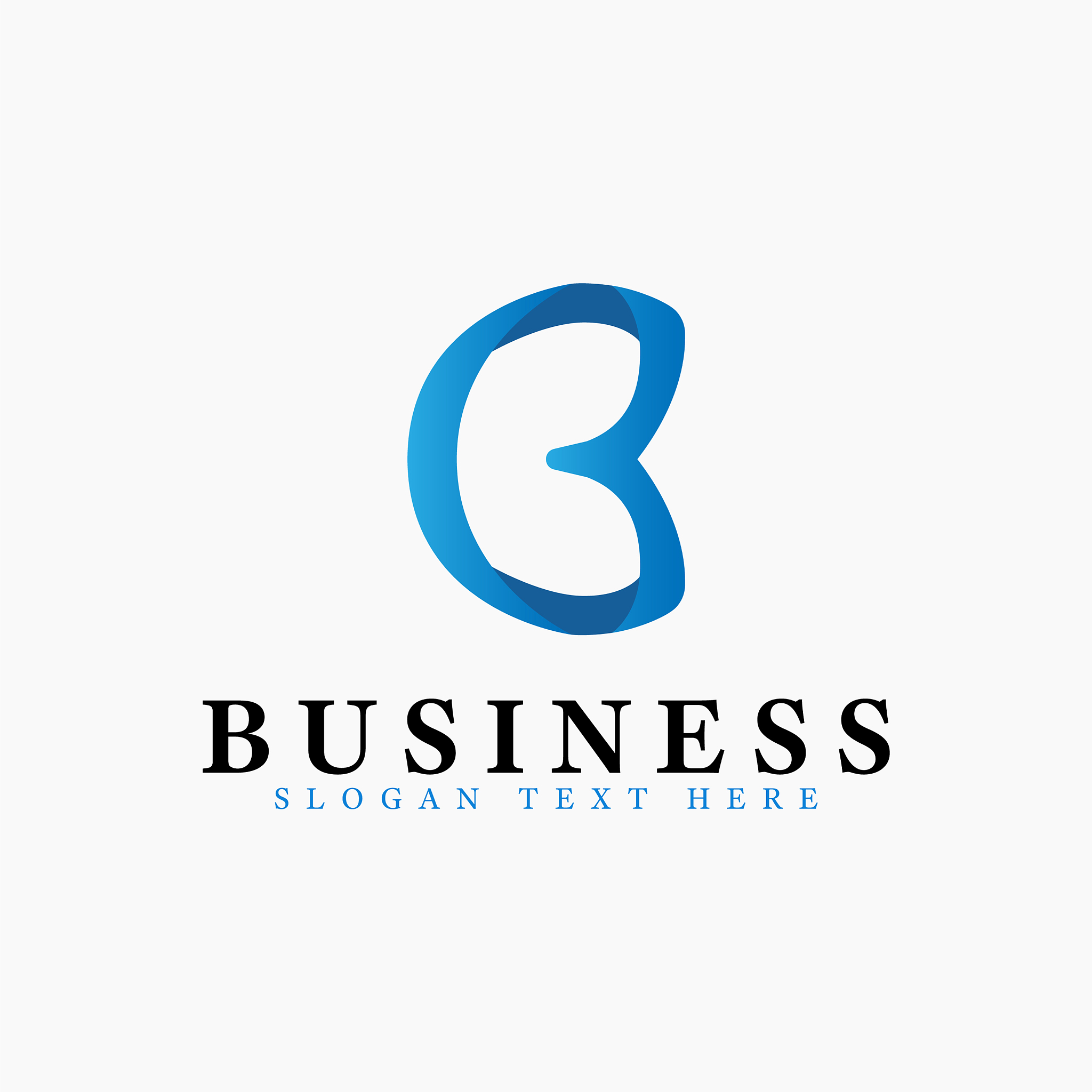 letter b logo design template