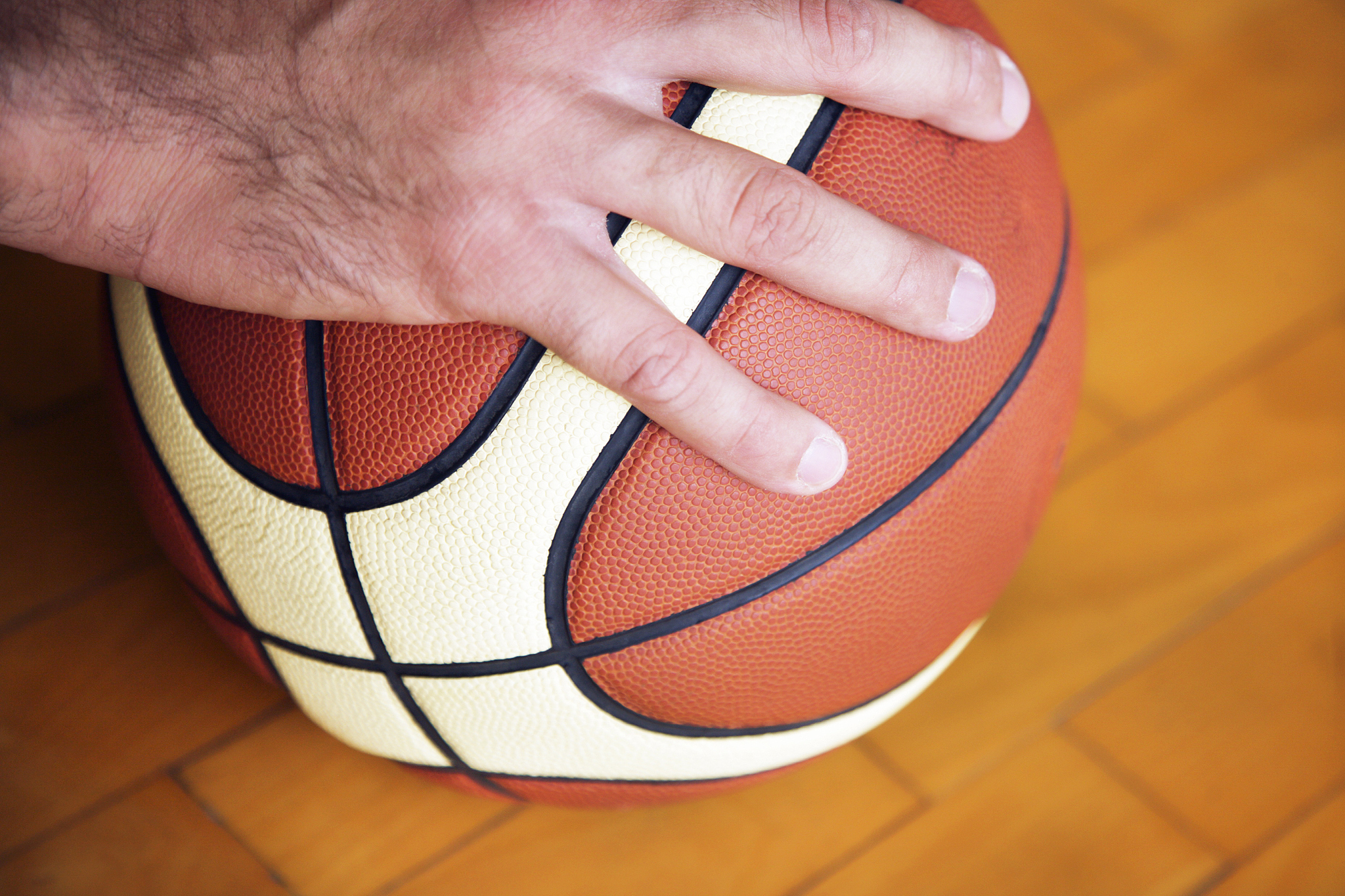 hand on ball