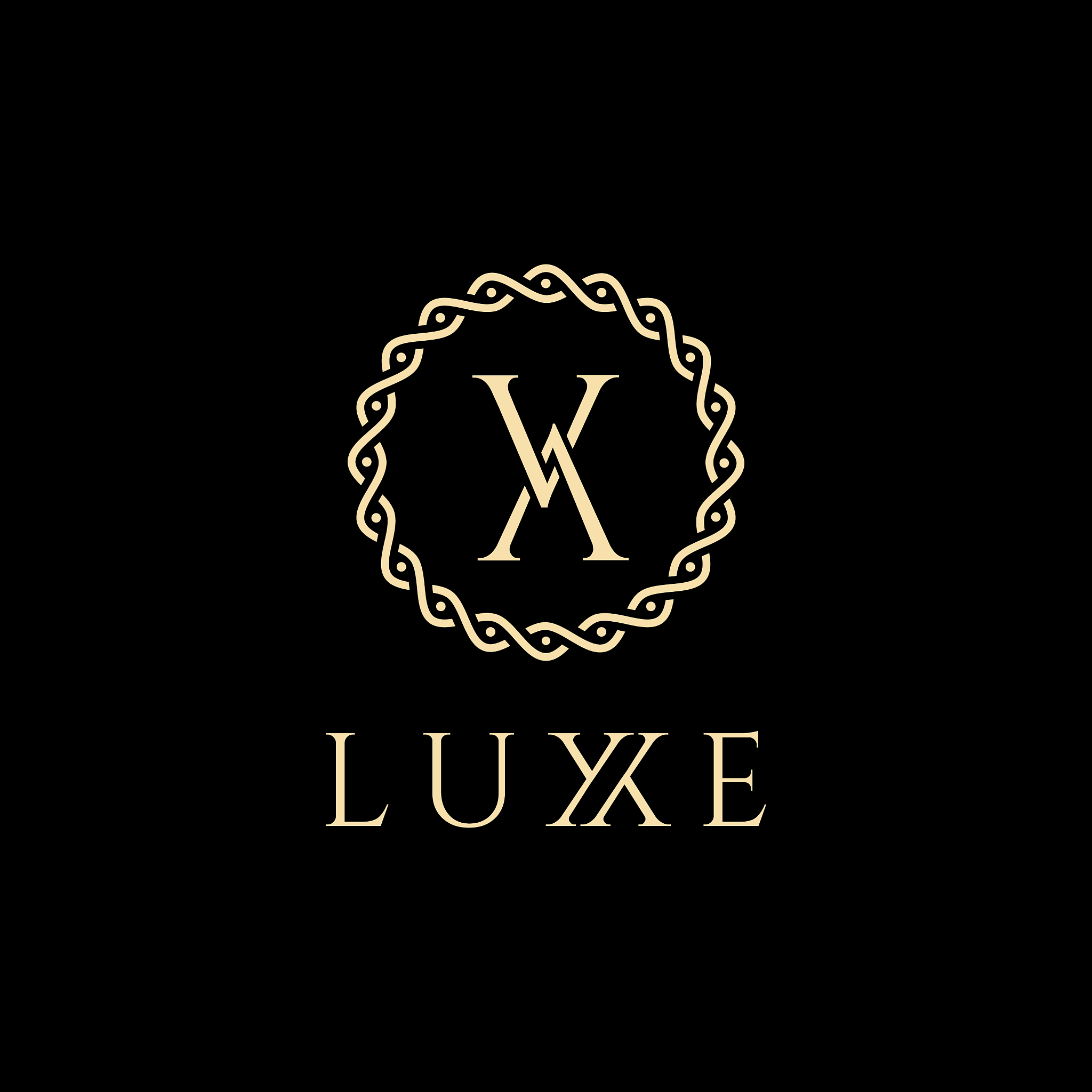 v letter luxury logo