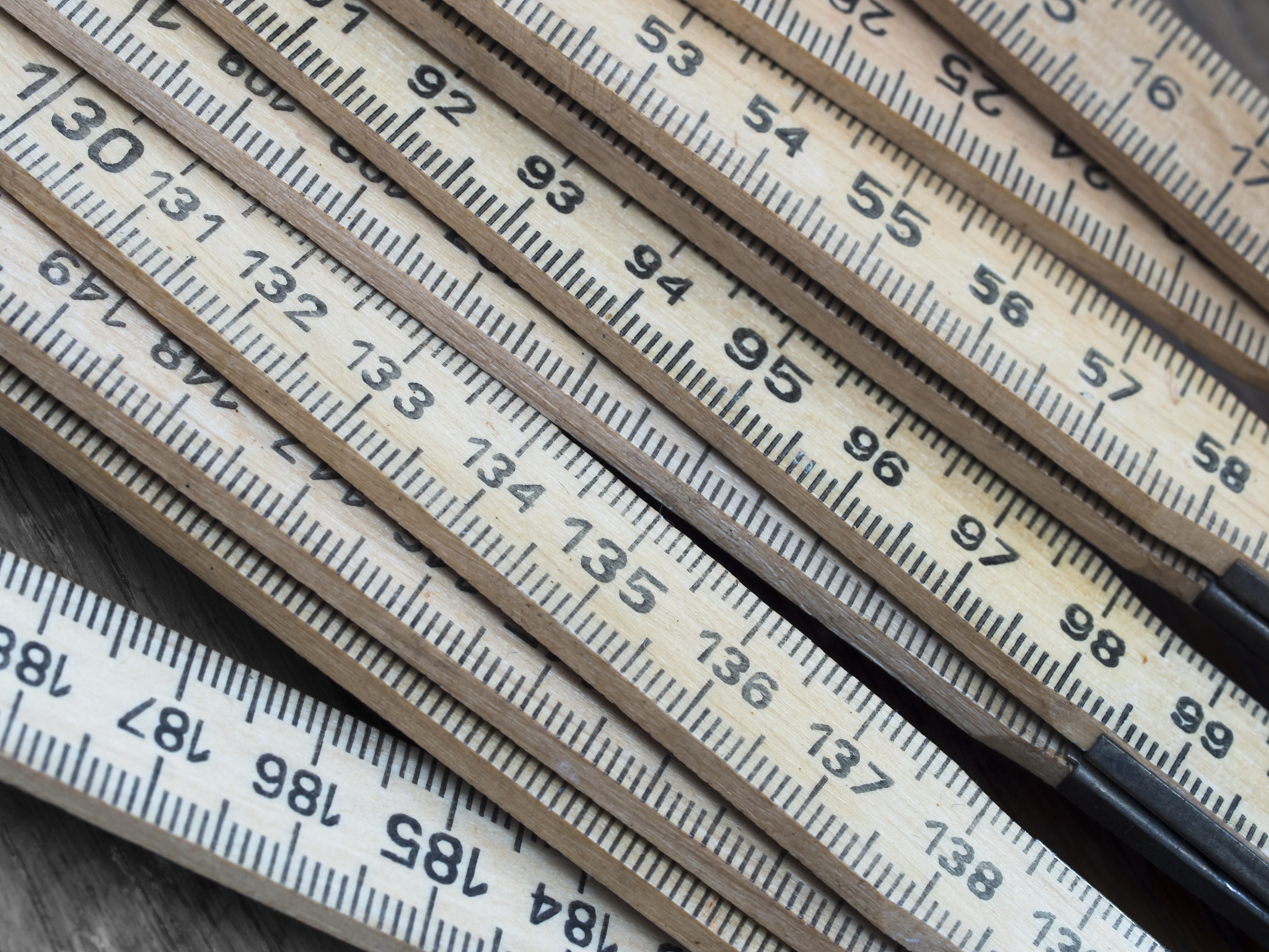 wooden rulers