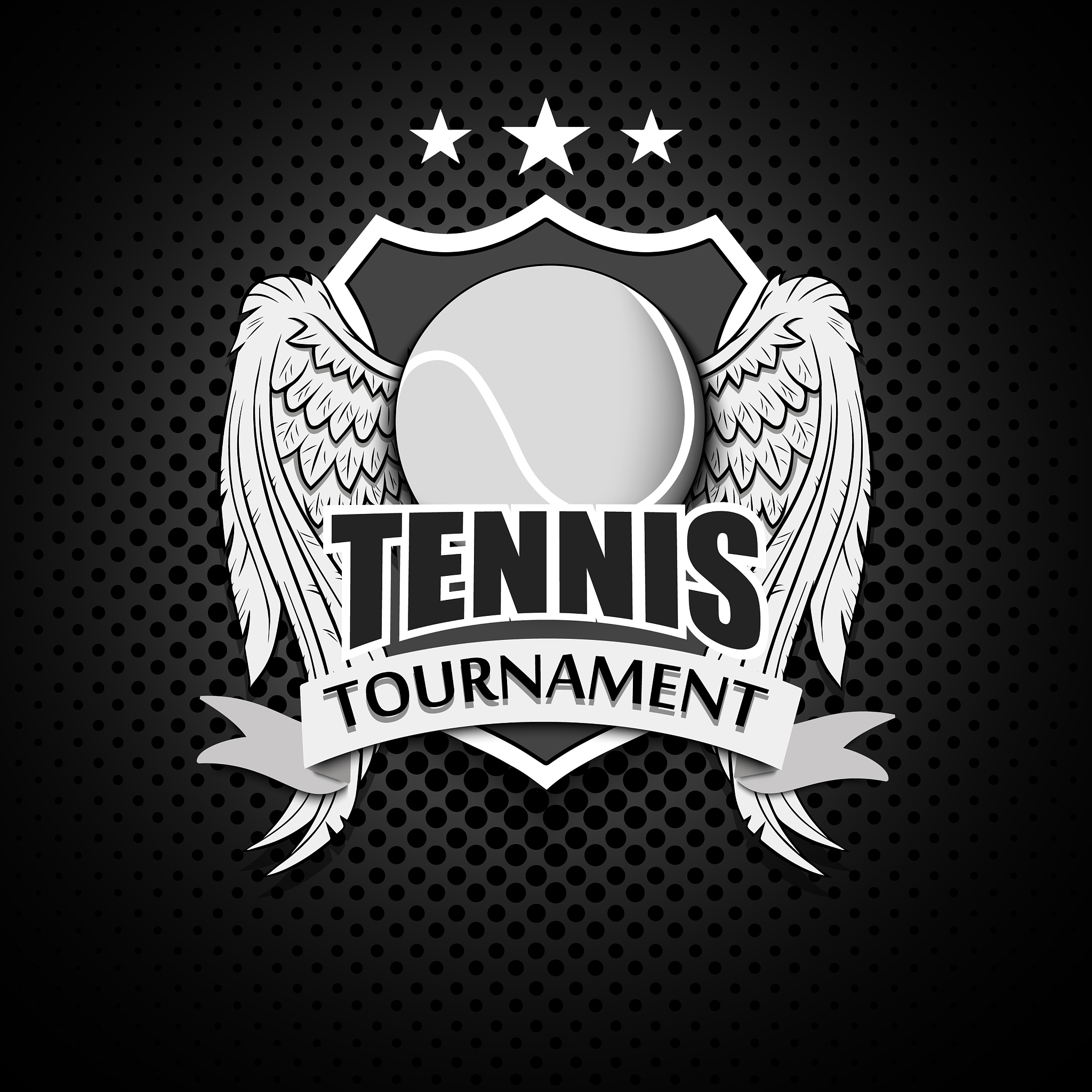 tennis logo template design