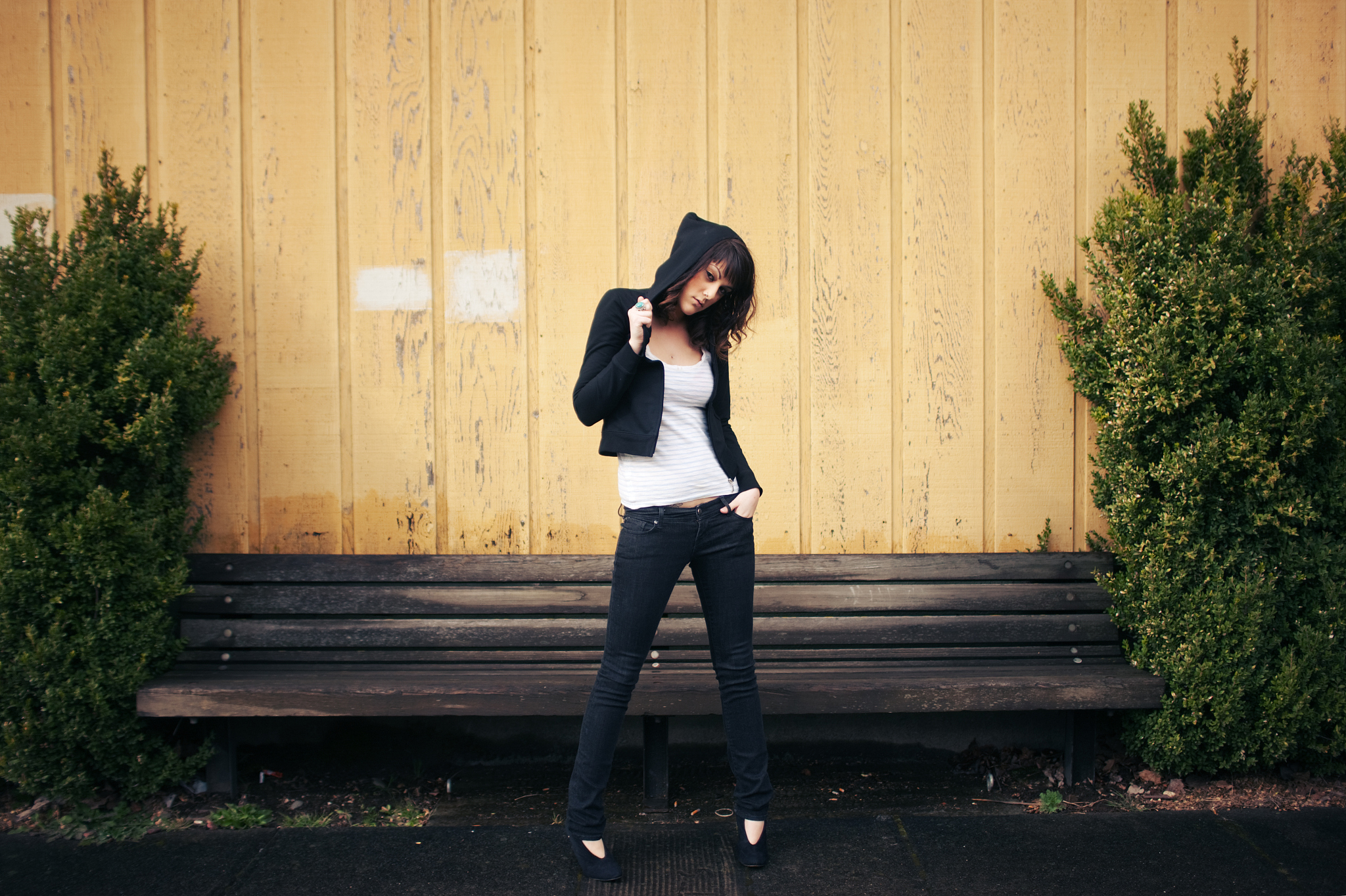 bench and bush hooded sweatshirt woman