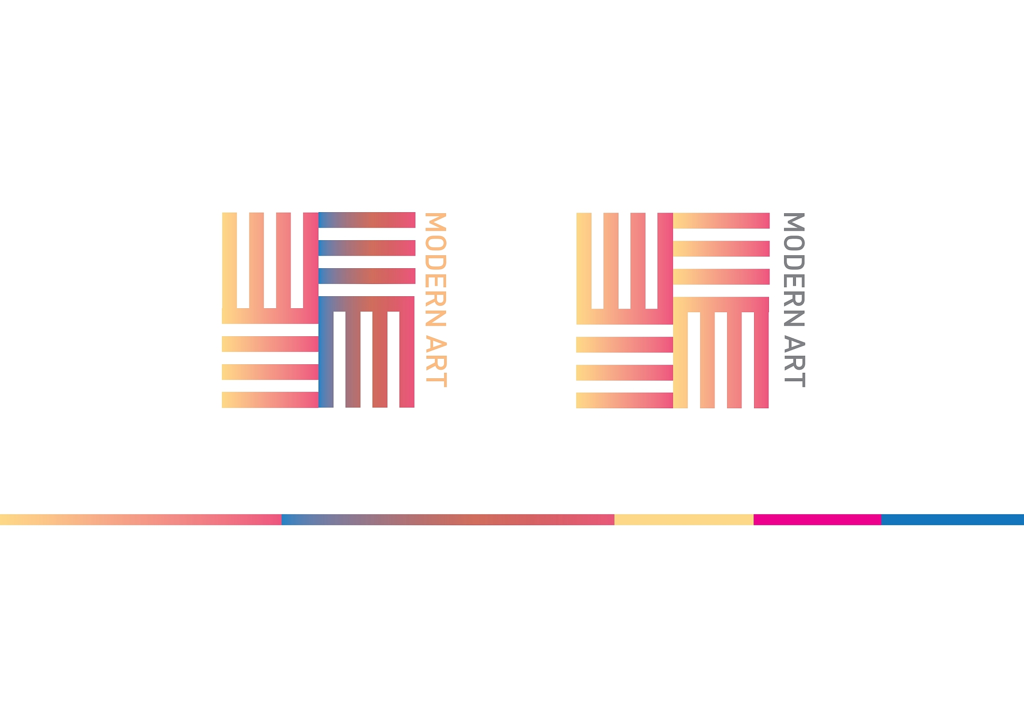 development of abstract logo on the theme of of mo