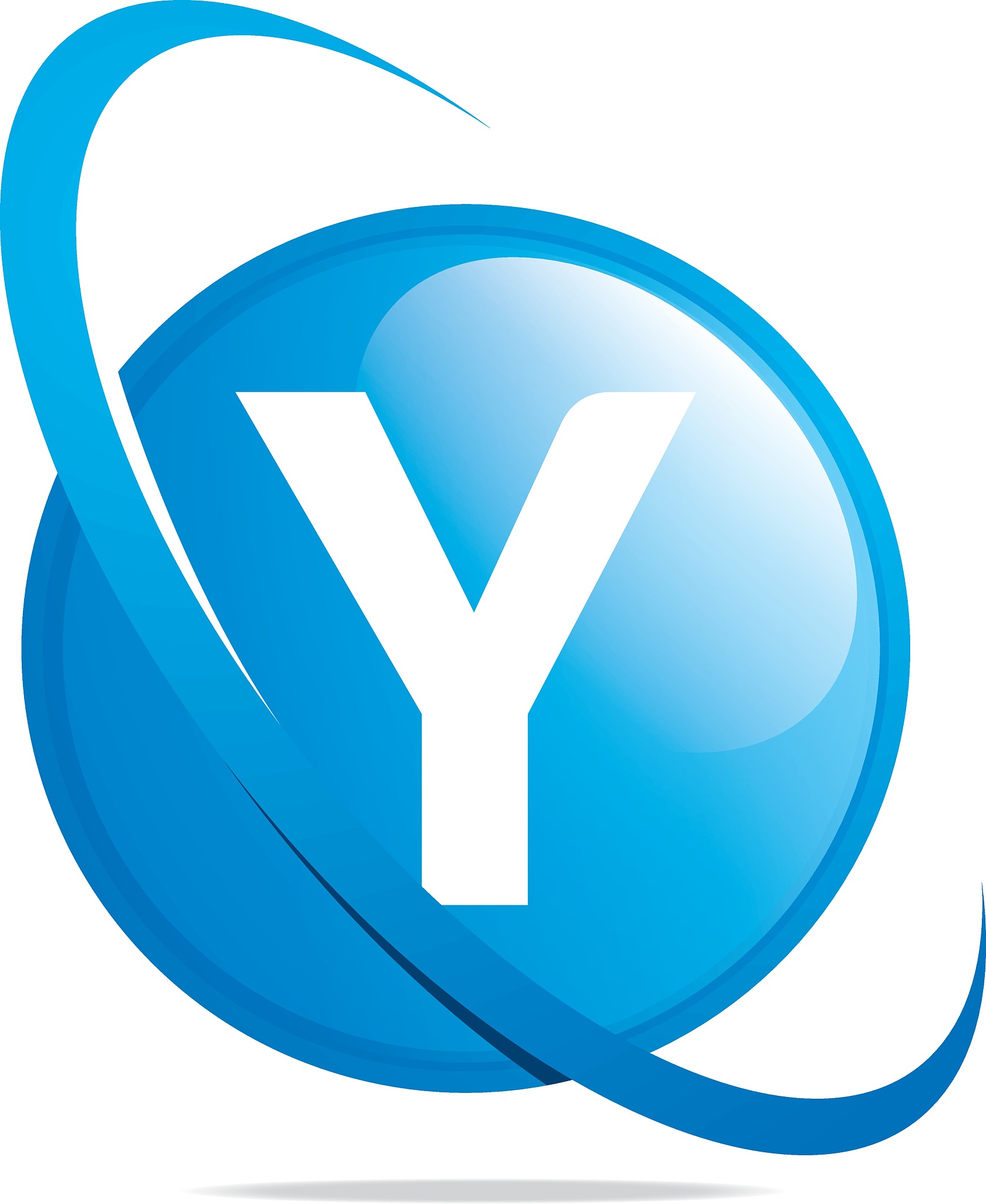 circle globe round letter y