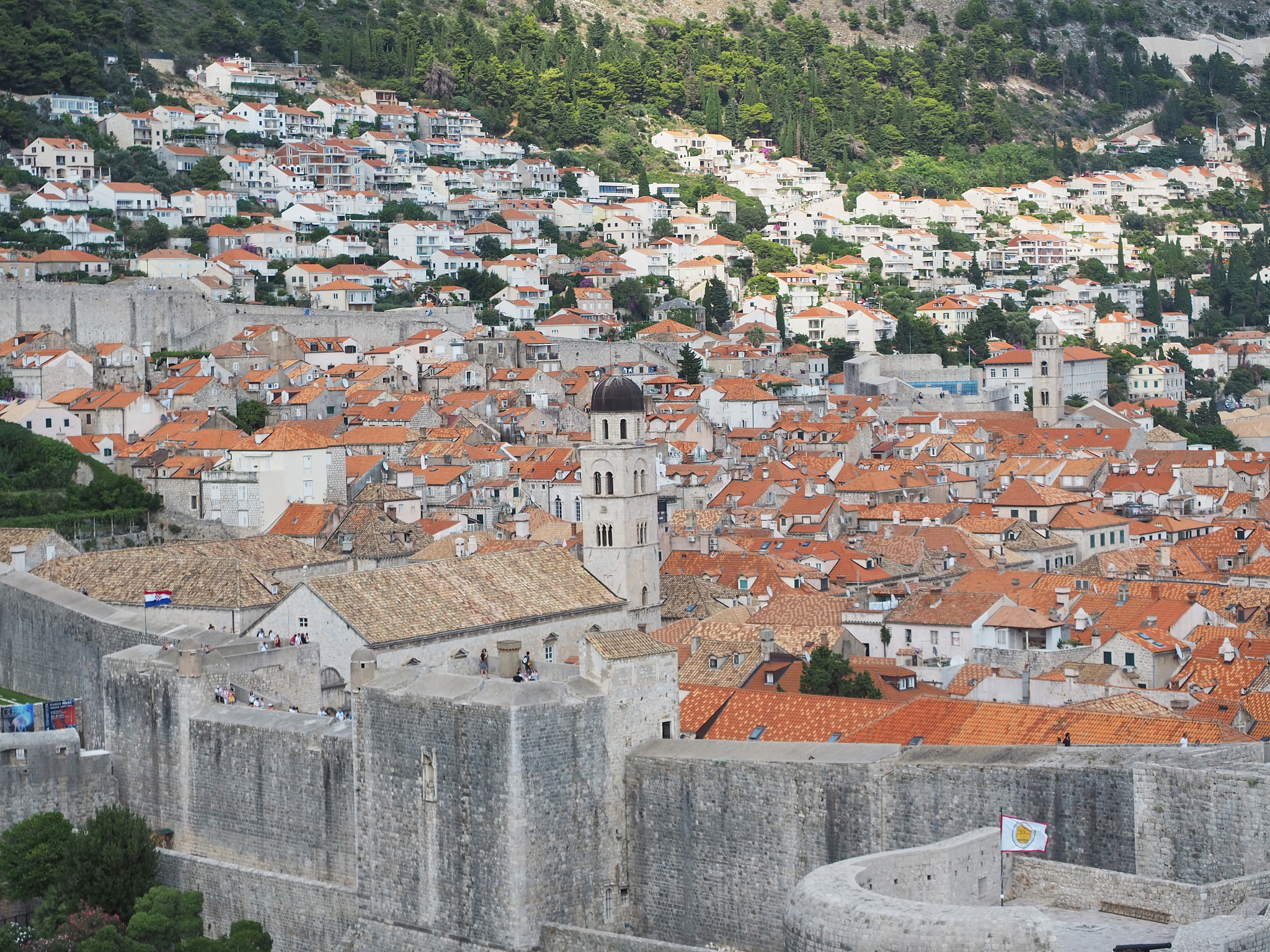 view of dubrovnik old town, croatia