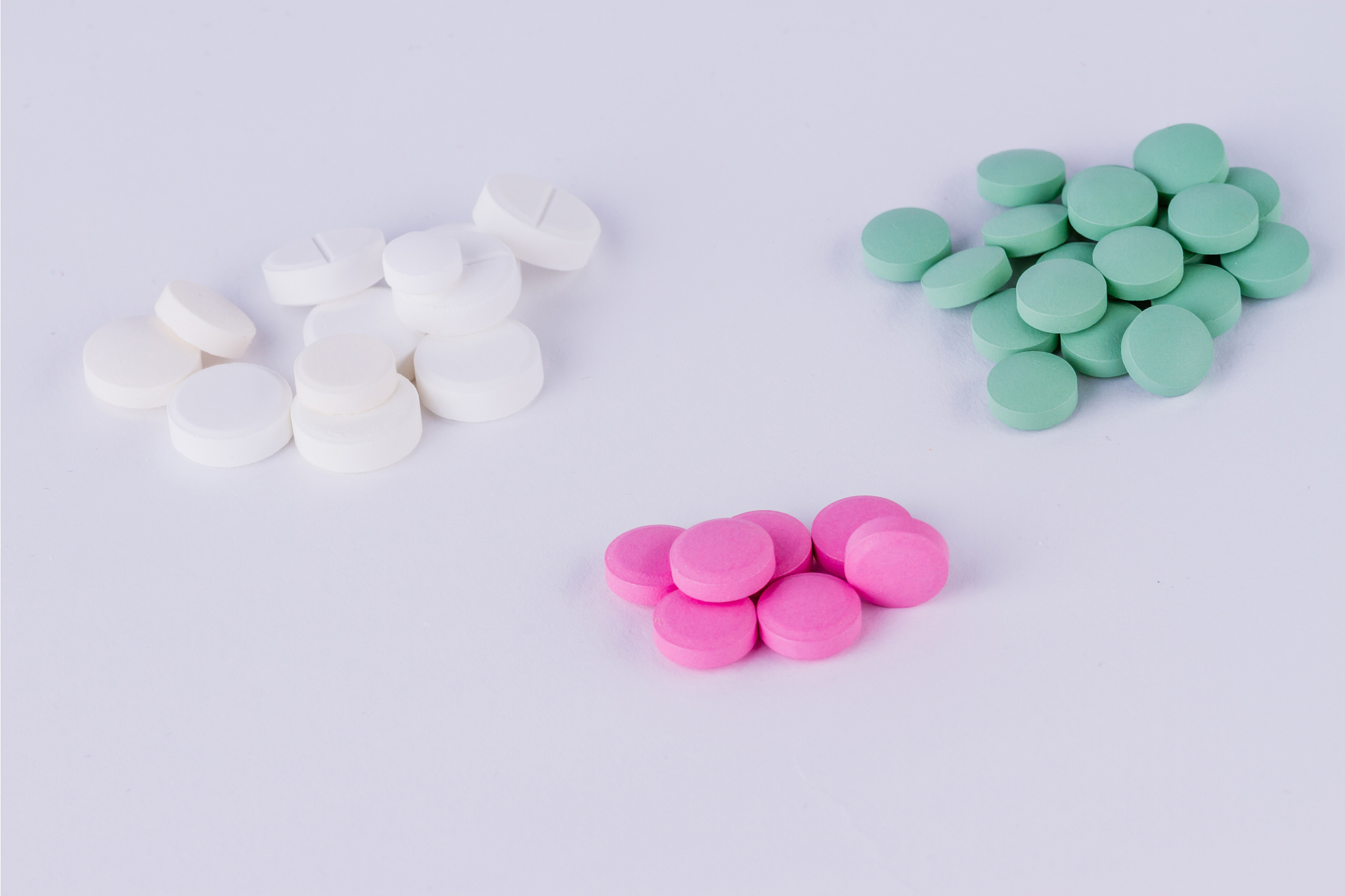 pills medicine different colors