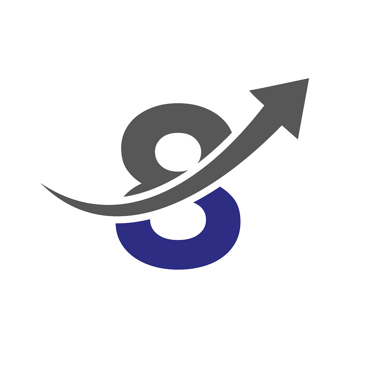 8字母概念财务标志.市场营销和金融业务标志.字母8金融标志模板与营销