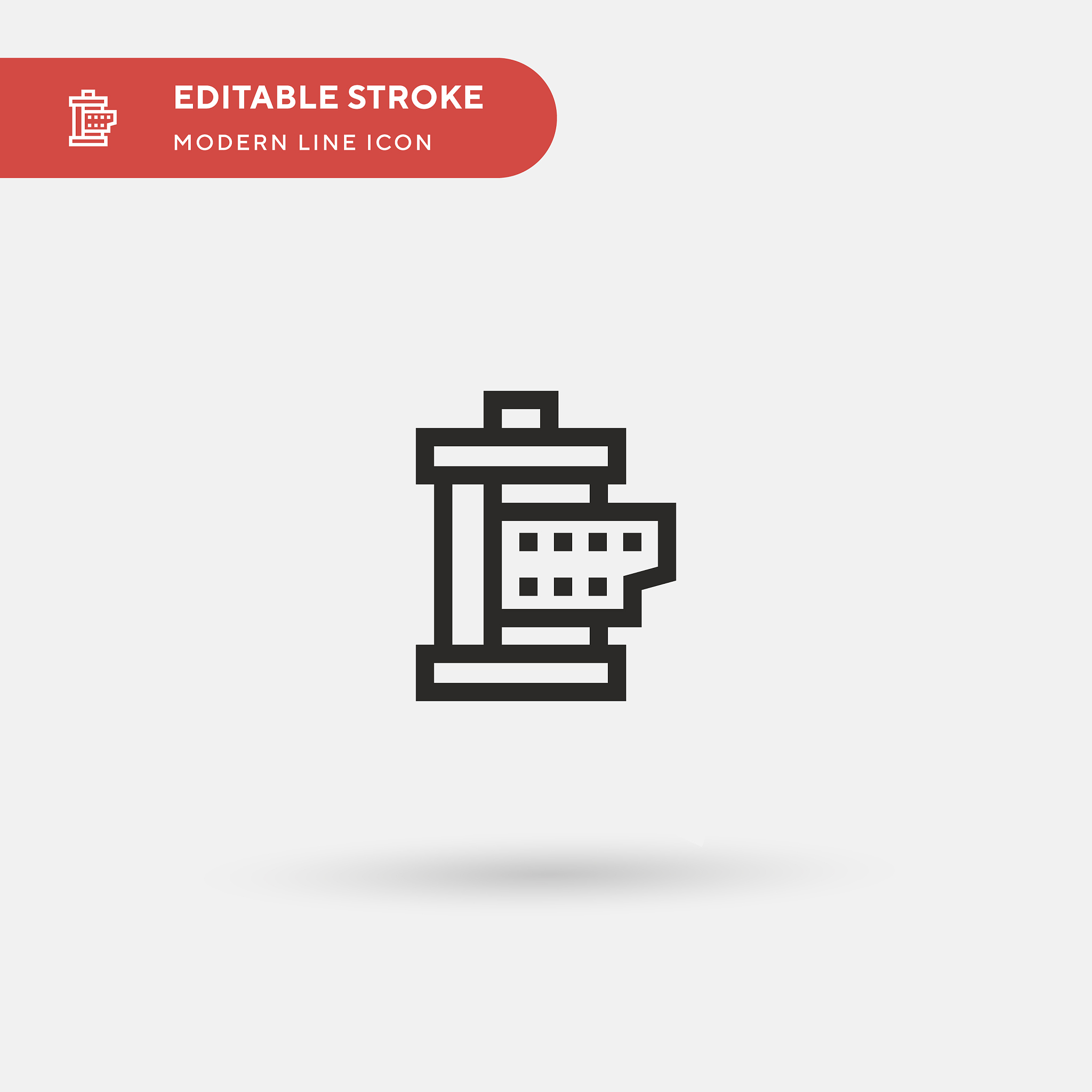 film reel simple icon symbol